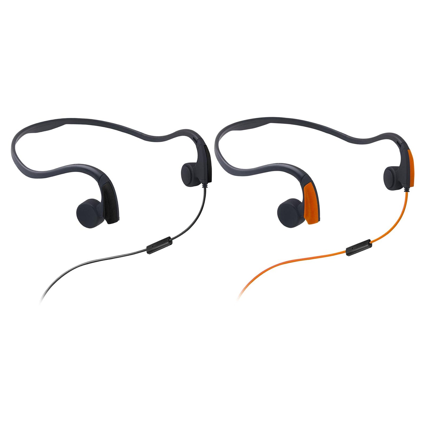 Bone Conduction Wired Headset Voice Control for Running Outdoor Sport Black