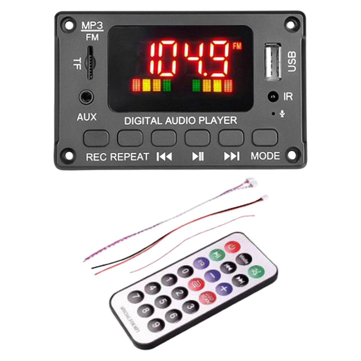 Bluetooth 5.0 6-12v MP3 Player Decoder Board Amplifier Car FM Radio Module