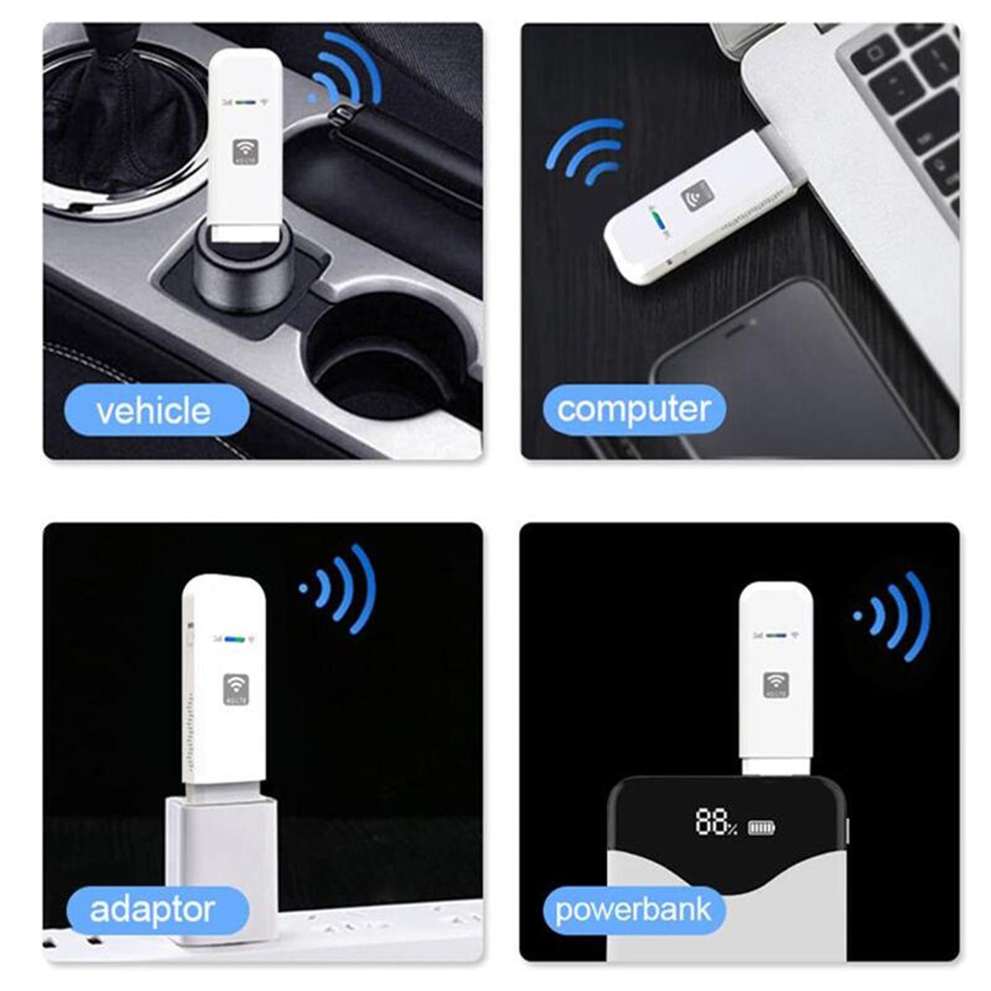 4G USB WiFi Router Modem Mobile Internet Devices High Speed for Outdoor Car B1 B3 B38 B40 B41