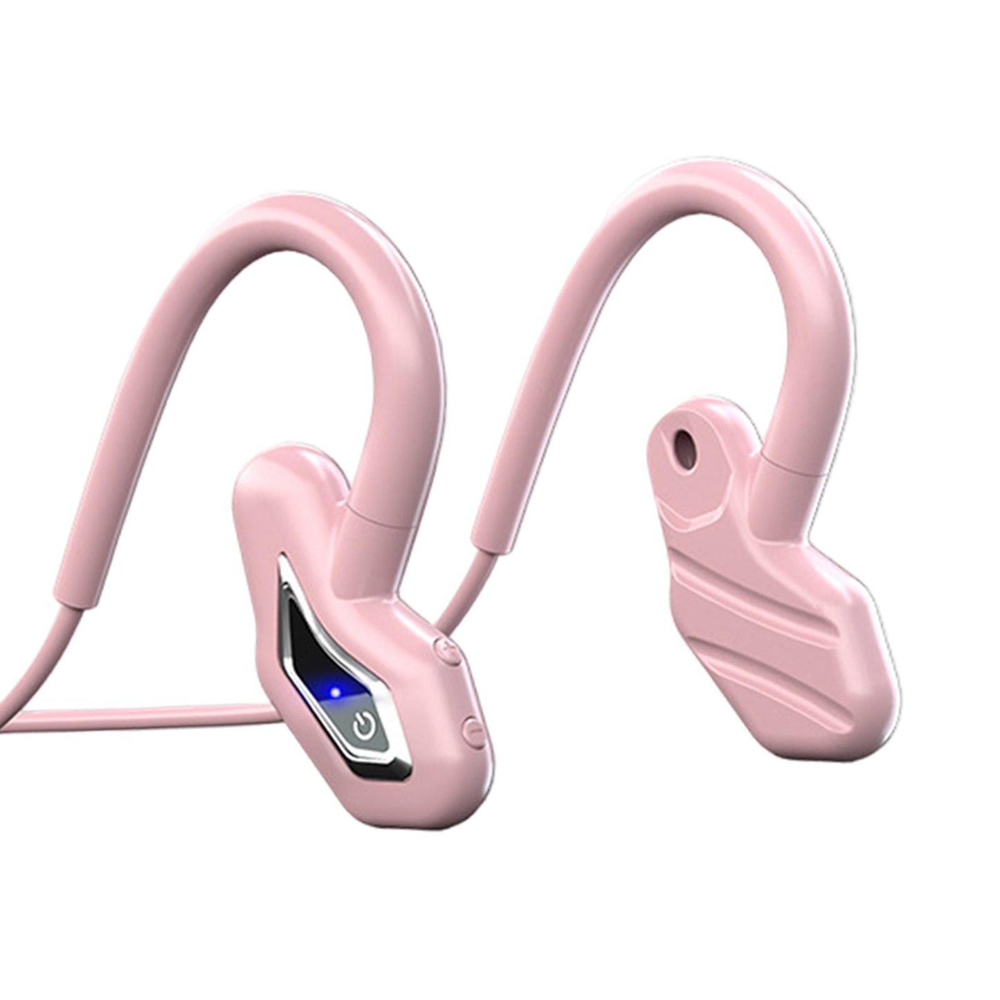 Bone Conduction Headphones Wireless Bluetooth Headset Pink 16G Memory