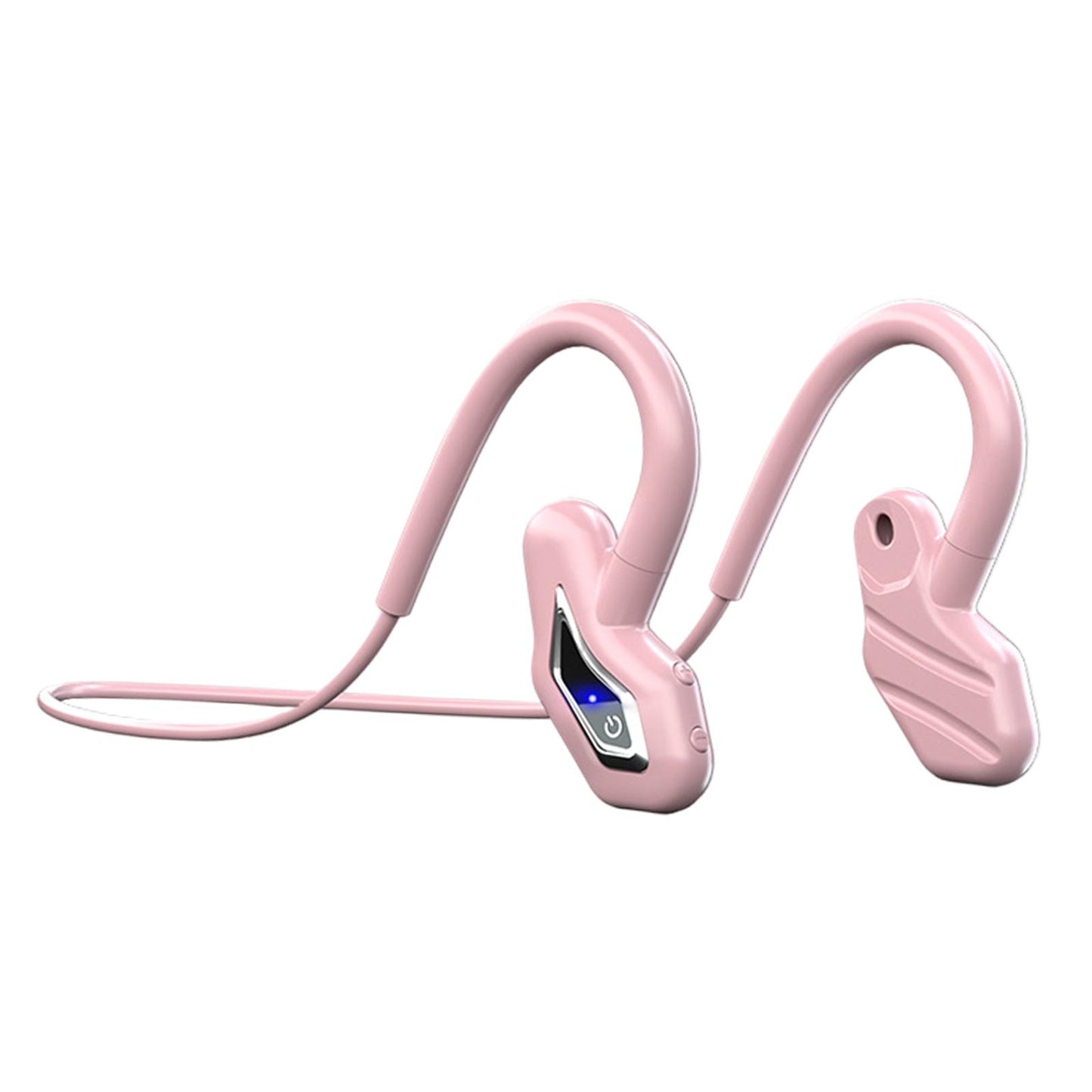 Bone Conduction Headphones Wireless Bluetooth Headset Pink 16G Memory