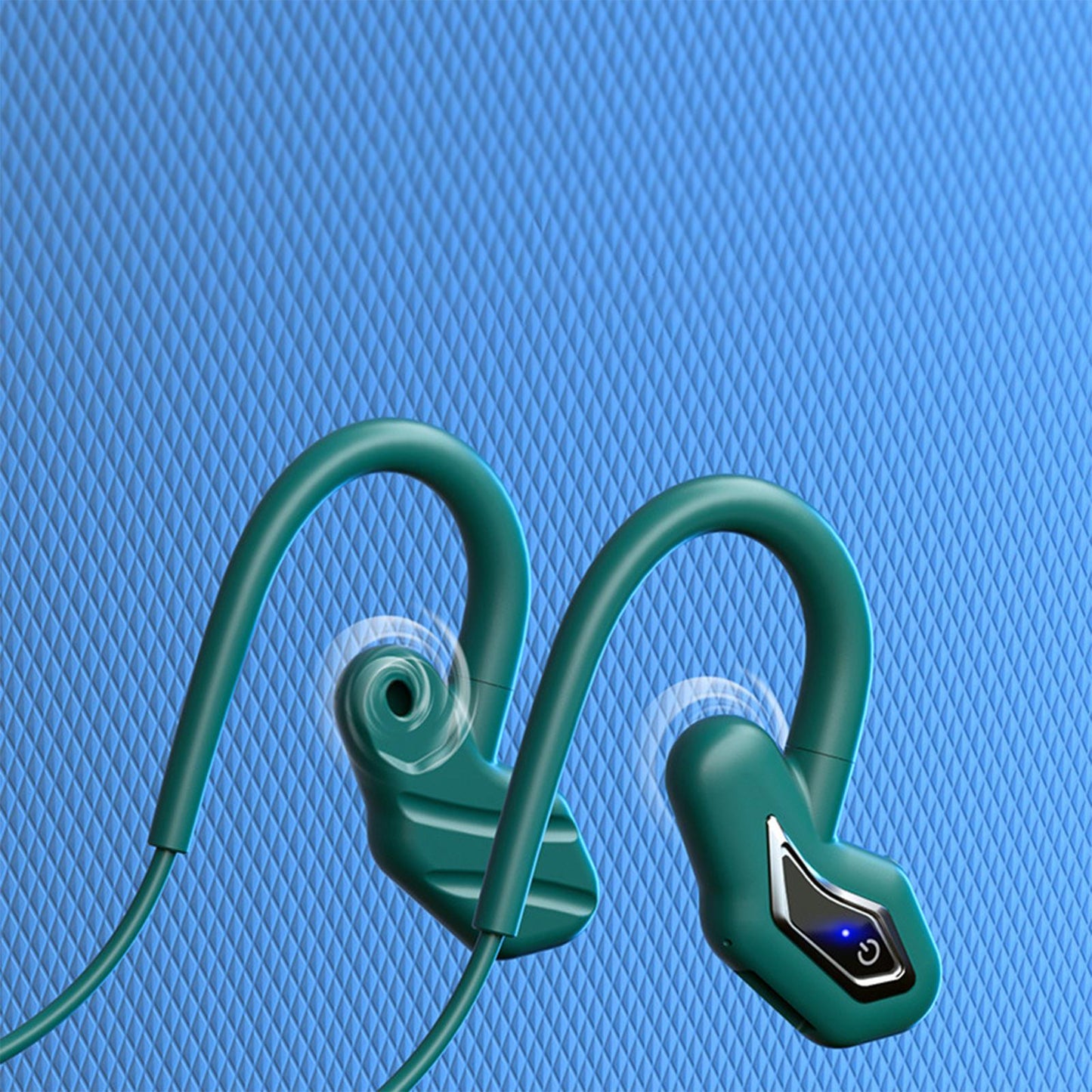 Bone Conduction Headphones Wireless Bluetooth Headset Green