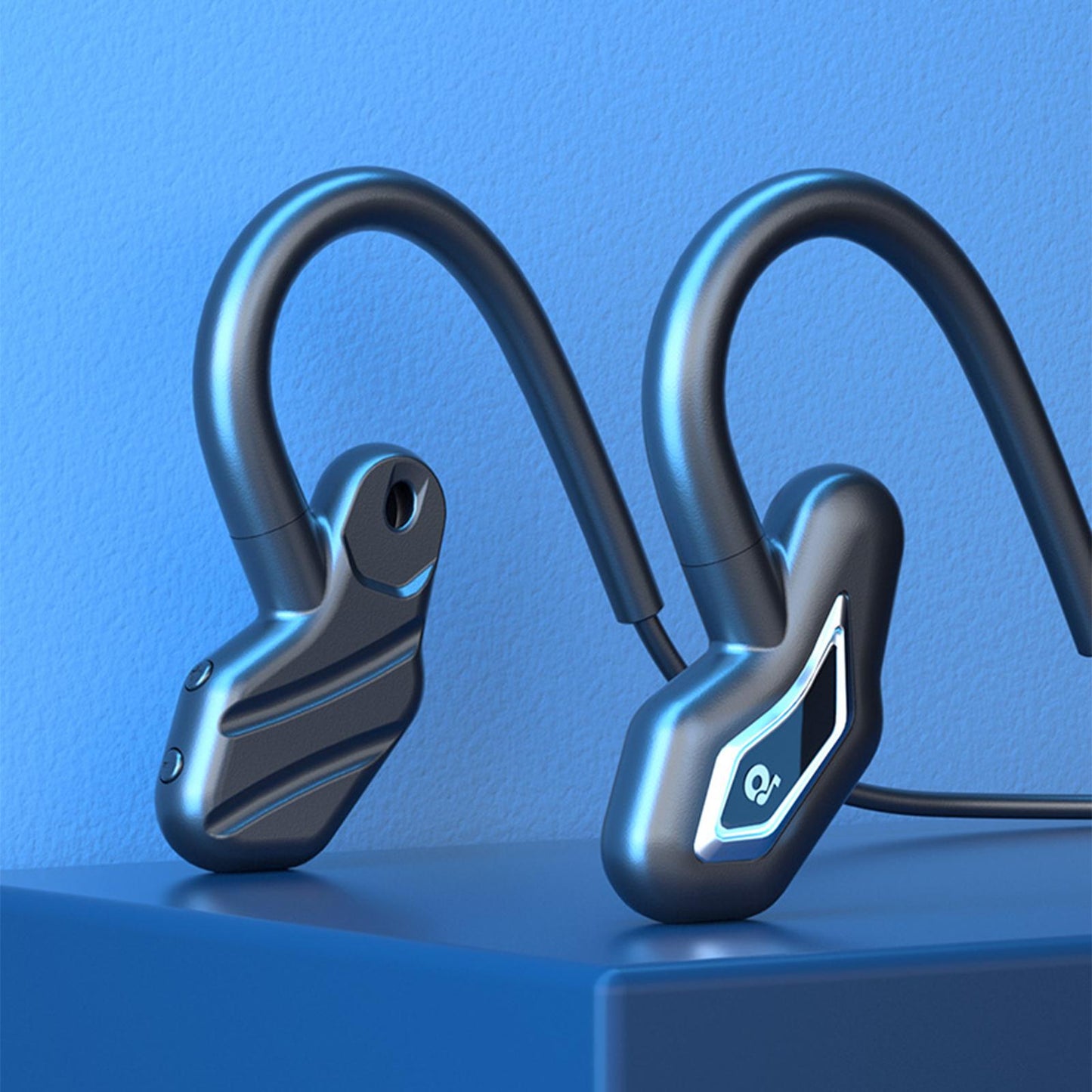 Bone Conduction Headphones Wireless Bluetooth Headset Black