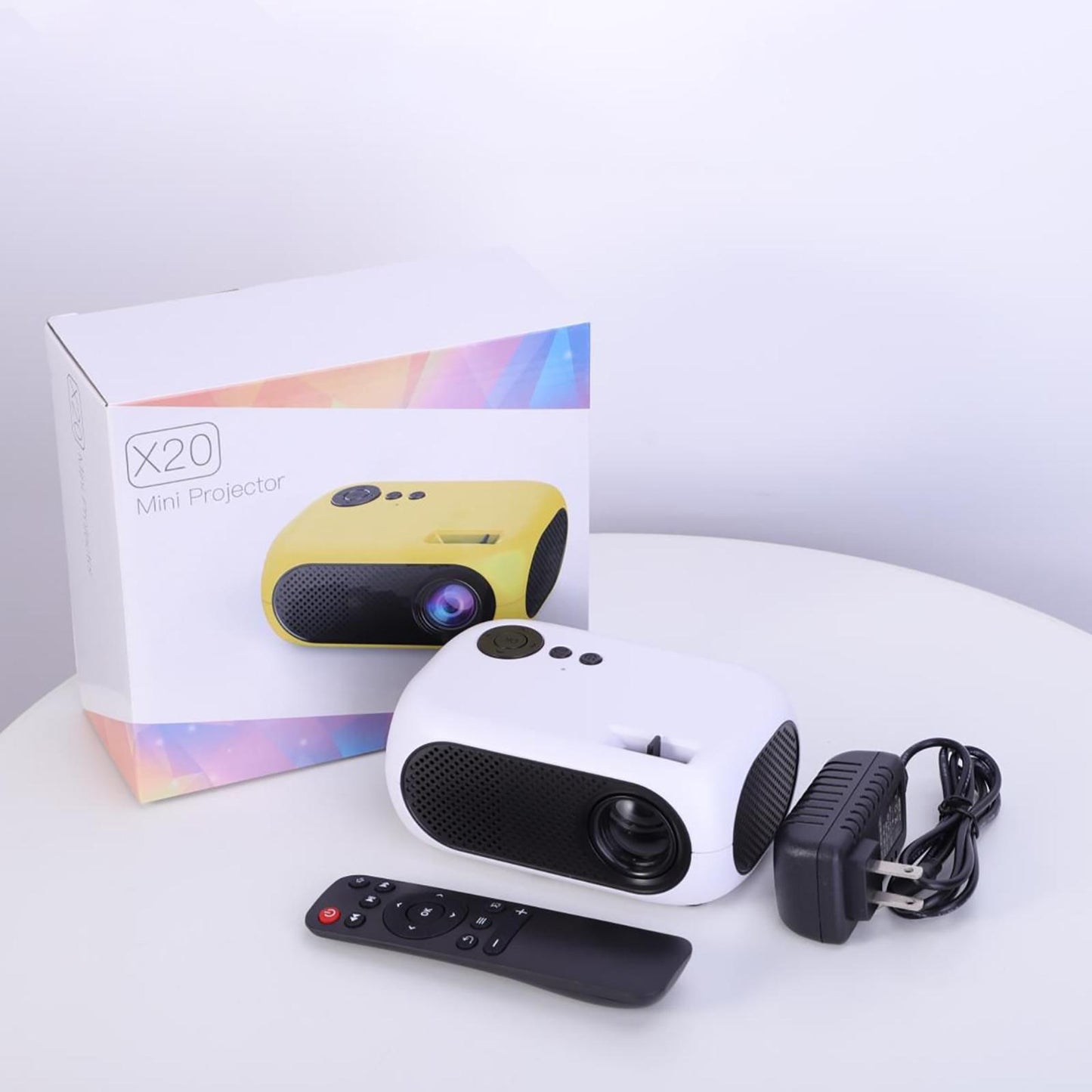 Tiny Video Projector Portable Full HD 1080P for Christmas Business Education