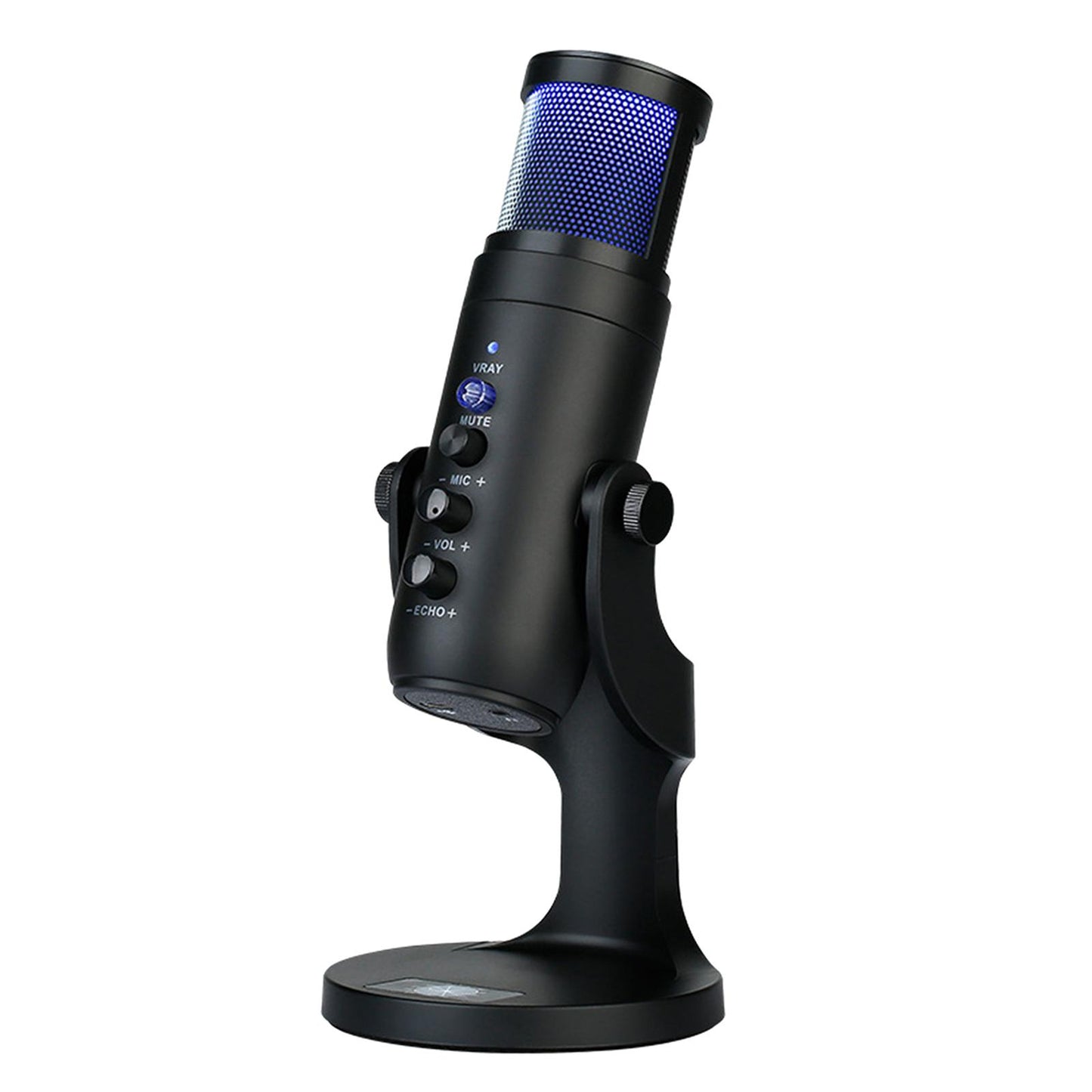 RGB USB Condenser Microphone Professional Mic for Discord Desktop Laptop