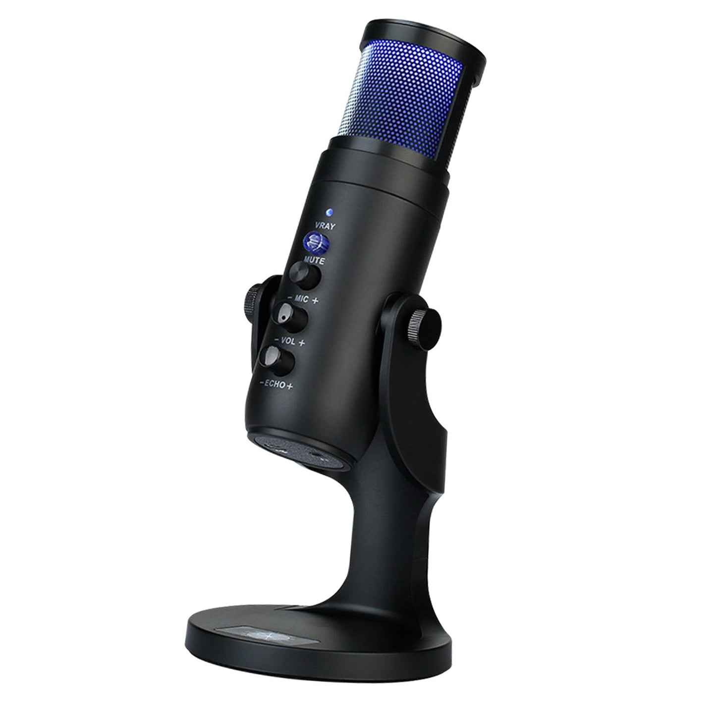 RGB USB Condenser Microphone Professional Mic for Discord Desktop Laptop