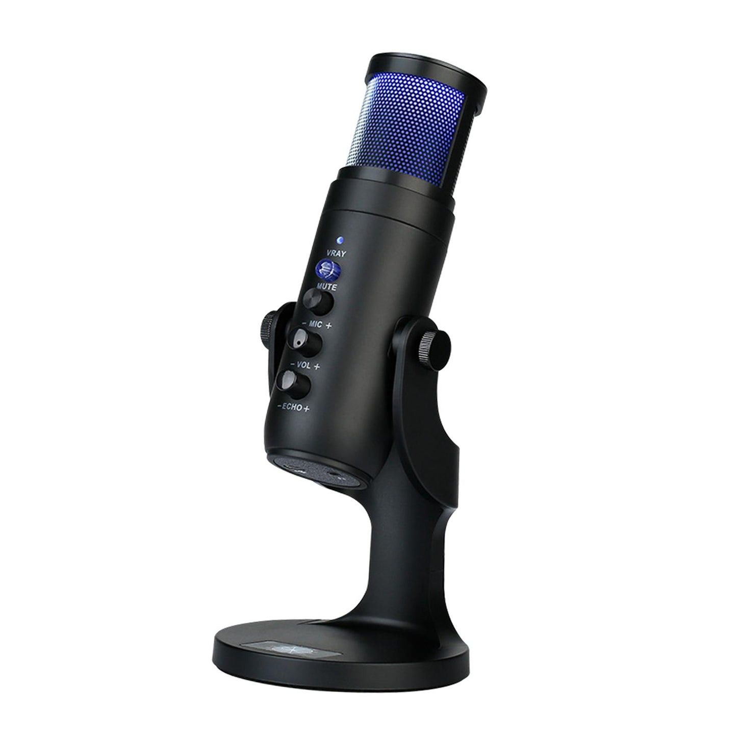 RGB USB Condenser Microphone Professional Mic for Discord Desktop Laptop