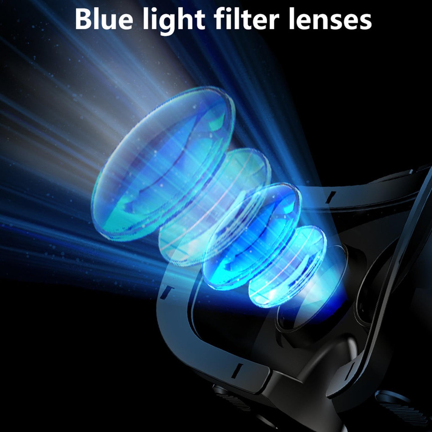 3D VR Glasses Adjustable Headset Helmet for 5-7" Phones No Remote Control