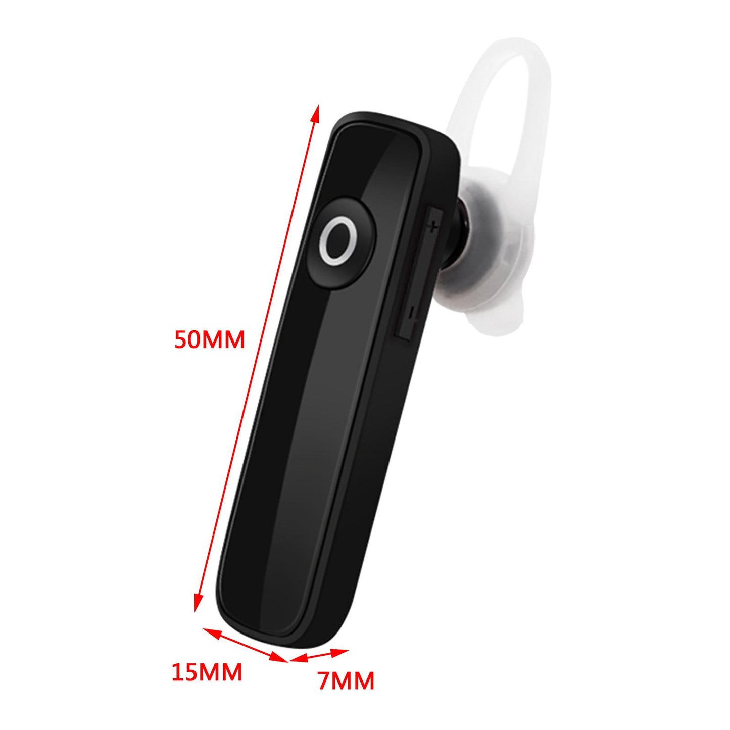 Bluetooth V5.0 Earphone In-Ear Headphones for Office Driver Mobile Phone Black