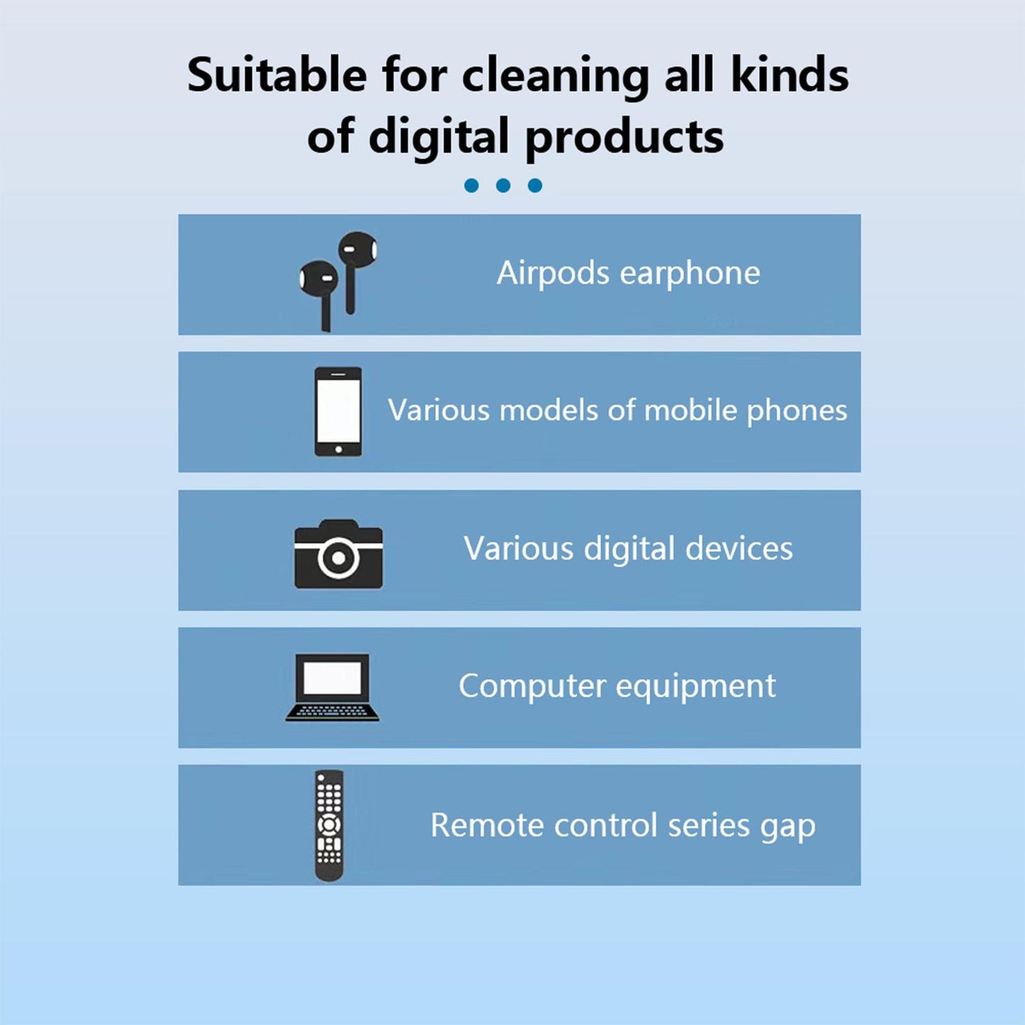 4-In-1 Keyboard Cleaning Brush Soft High Density Brush for Computers Laptops