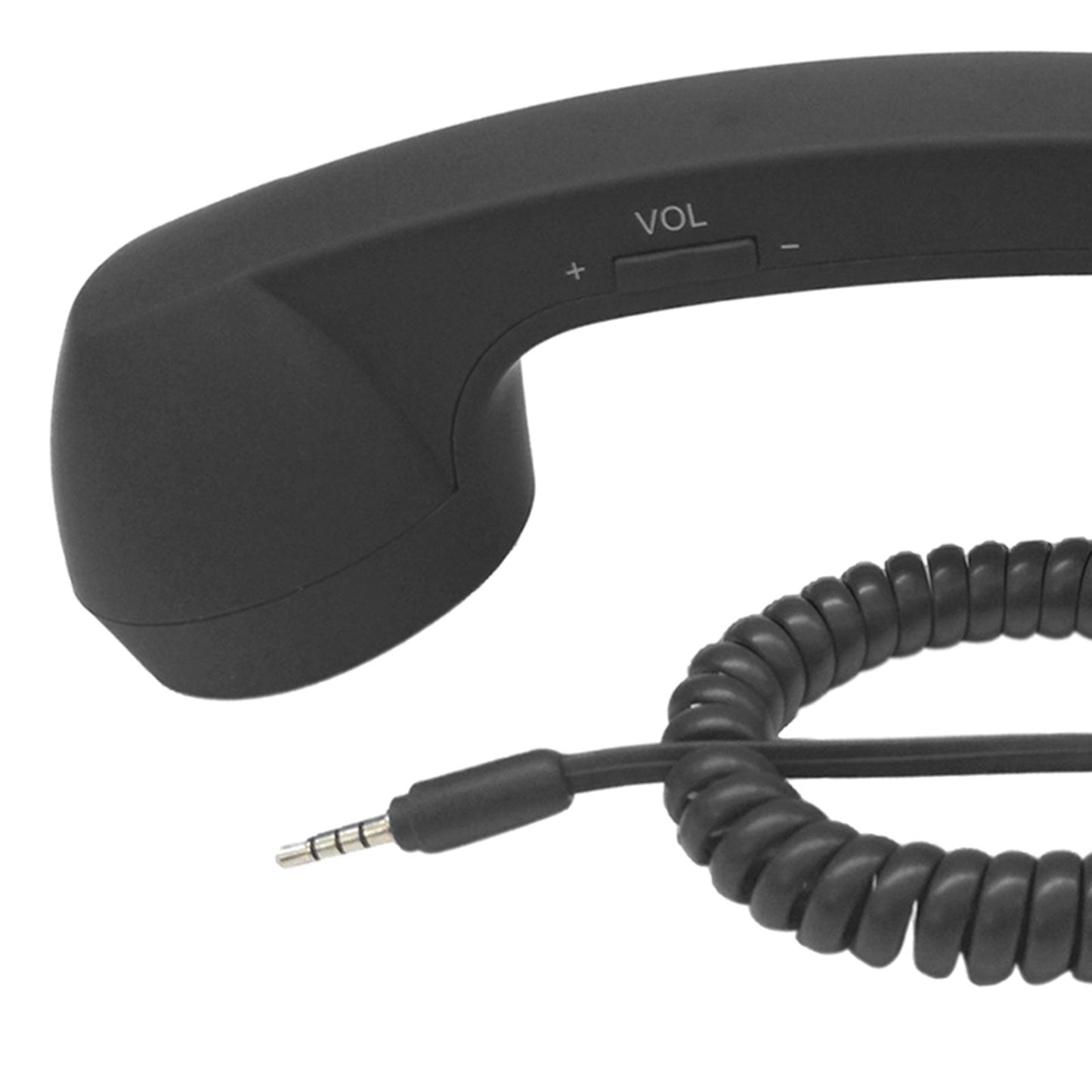Retro Telephone Handset 3.5mm Classic Mini for iPhone iPad Mobile Phones Black