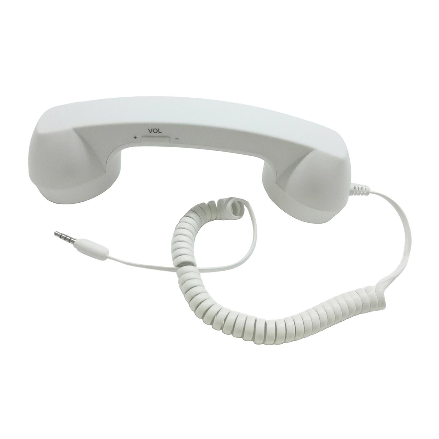 Retro Telephone Handset 3.5mm Classic Mini for iPhone iPad Mobile Phones White