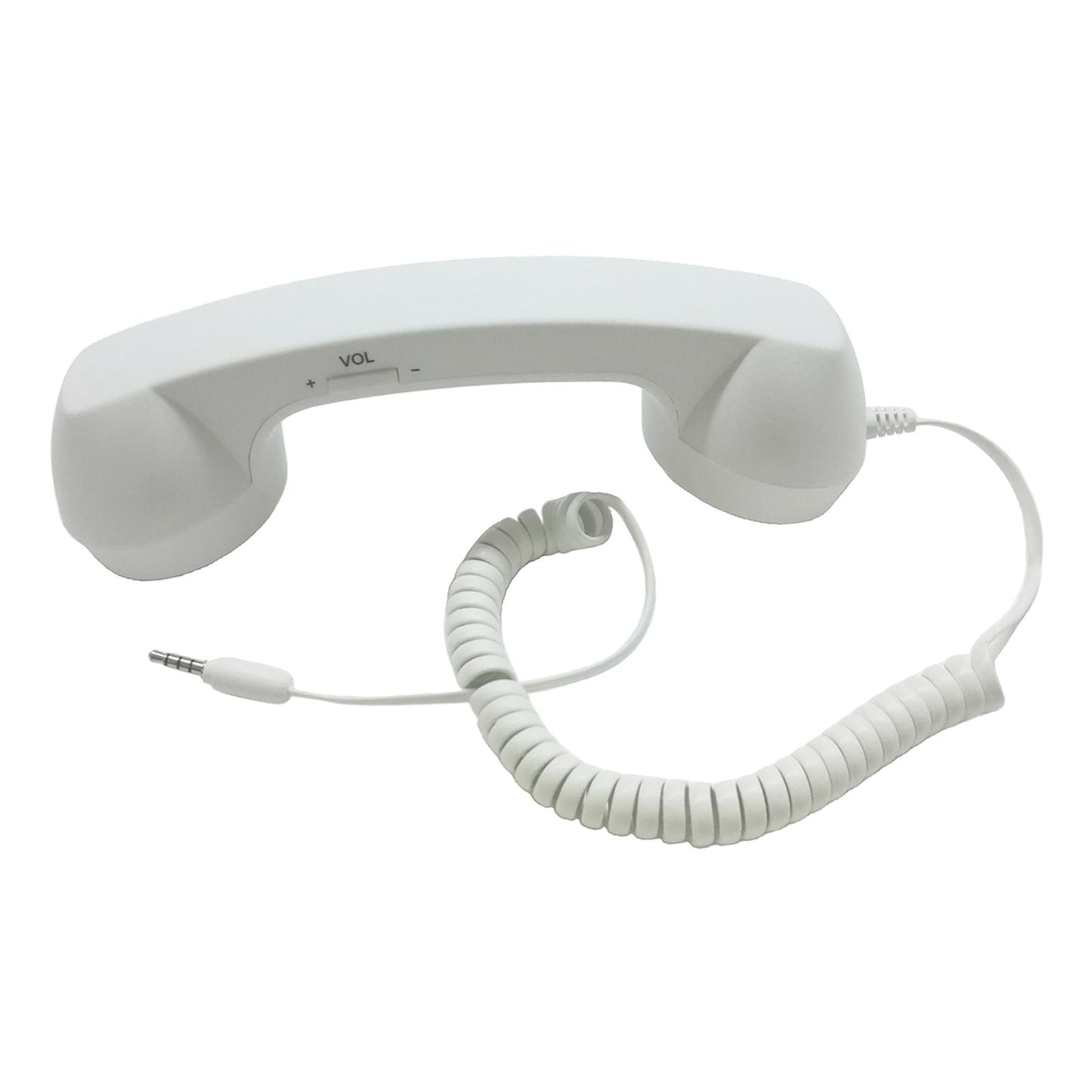 Retro Telephone Handset 3.5mm Classic Mini for iPhone iPad Mobile Phones White