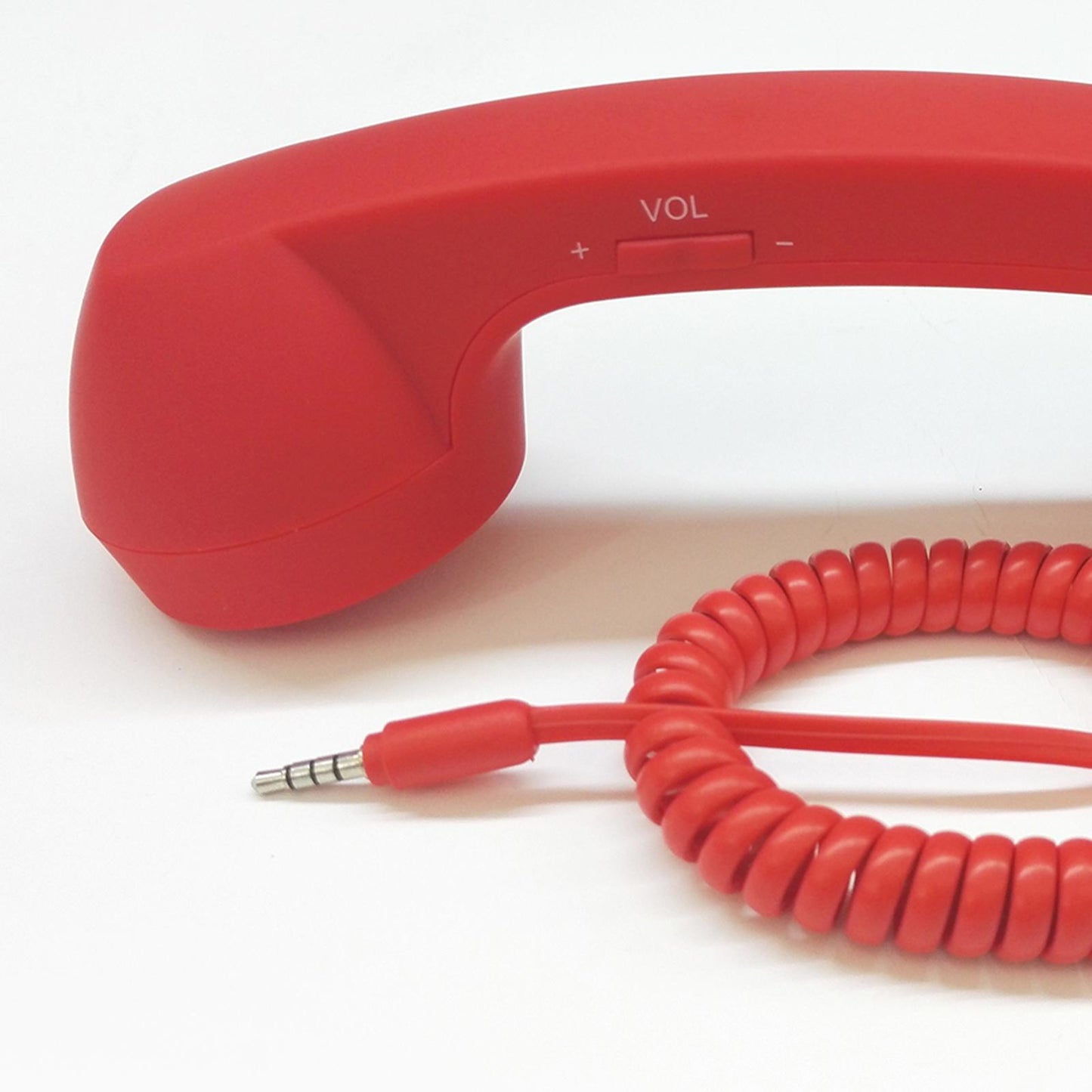 Retro Telephone Handset 3.5mm Classic Mini for iPhone iPad Mobile Phones Red