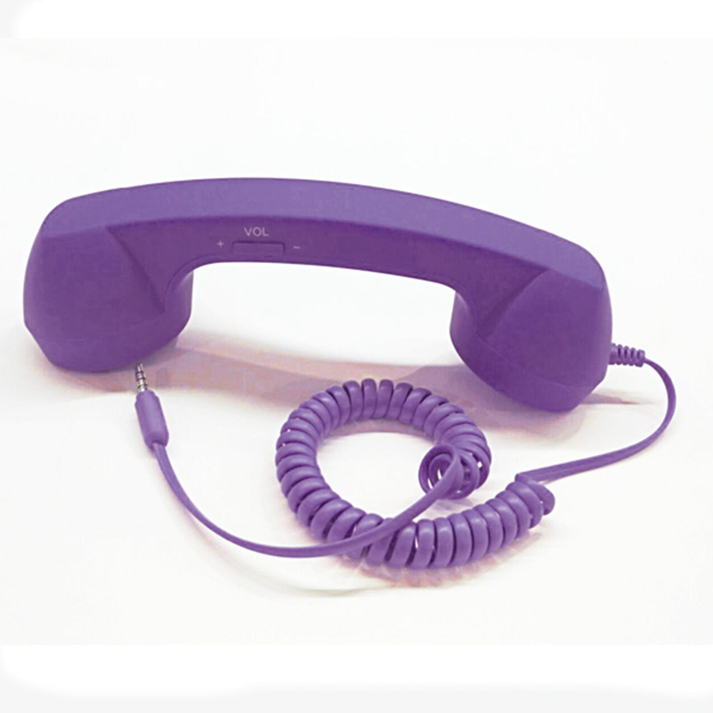 Retro Telephone Handset 3.5mm Classic Mini for iPhone iPad Mobile Phones Purple