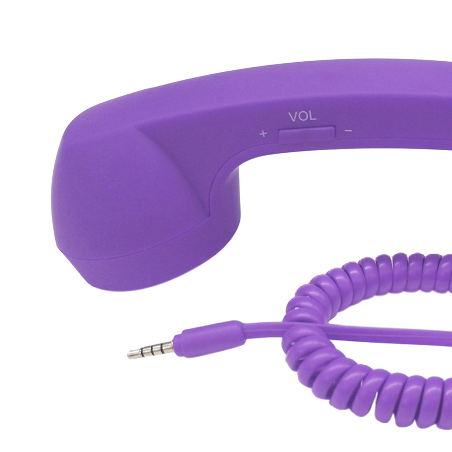 Retro Telephone Handset 3.5mm Classic Mini for iPhone iPad Mobile Phones Purple