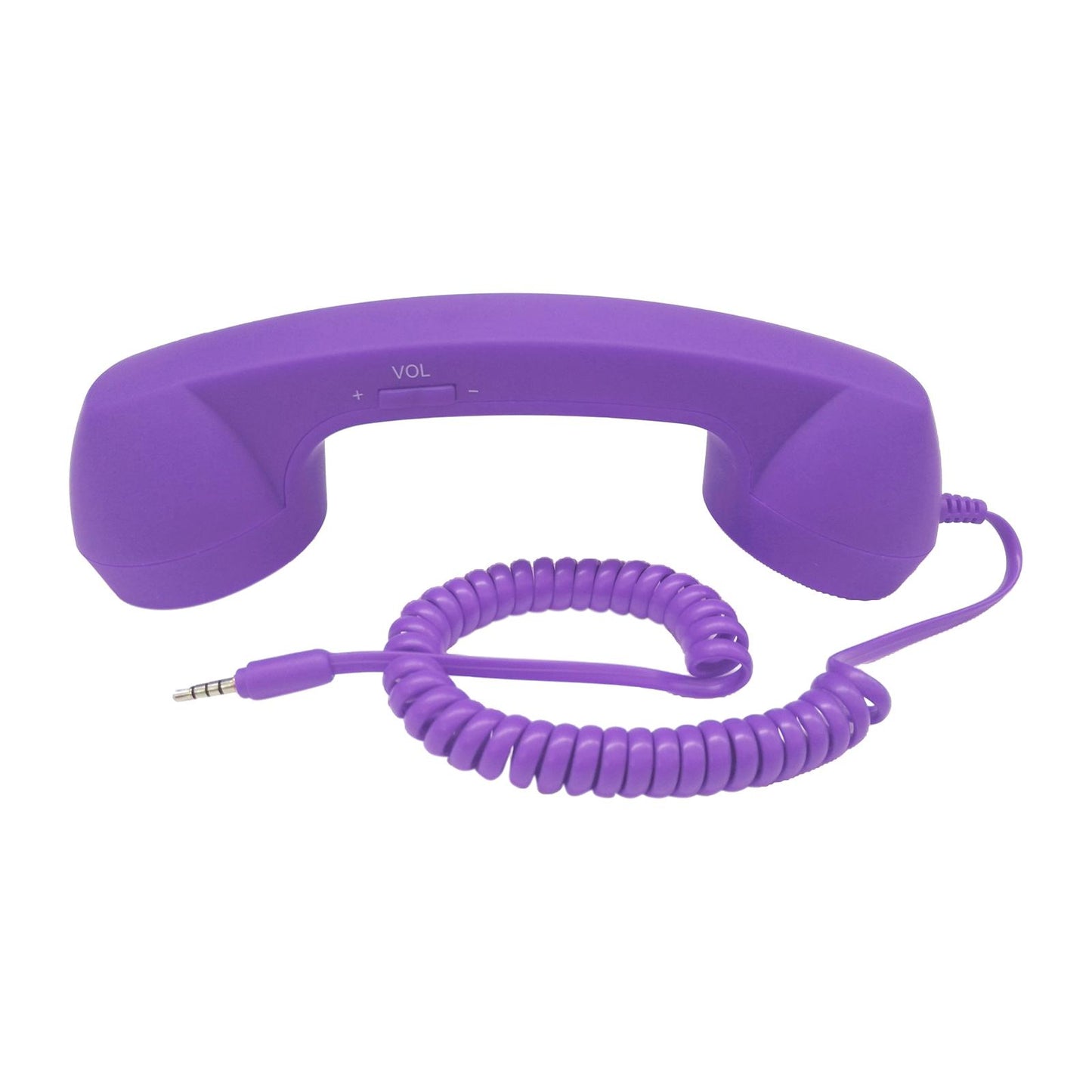 Retro Telephone Handset 3.5mm Classic Mini for iPhone iPad Mobile Phones Purple