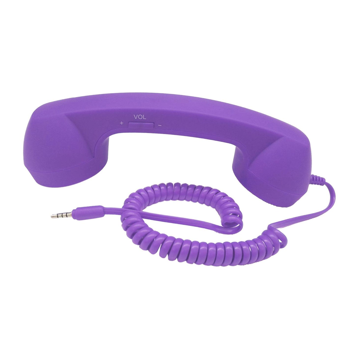 Retro Telephone Handset 3.5mm Classic Mini for iPhone iPad Mobile Phones Purple