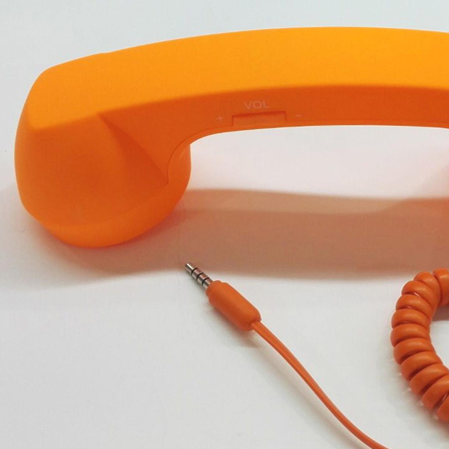 Retro Telephone Handset 3.5mm Classic Mini for iPhone iPad Mobile Phones Orange