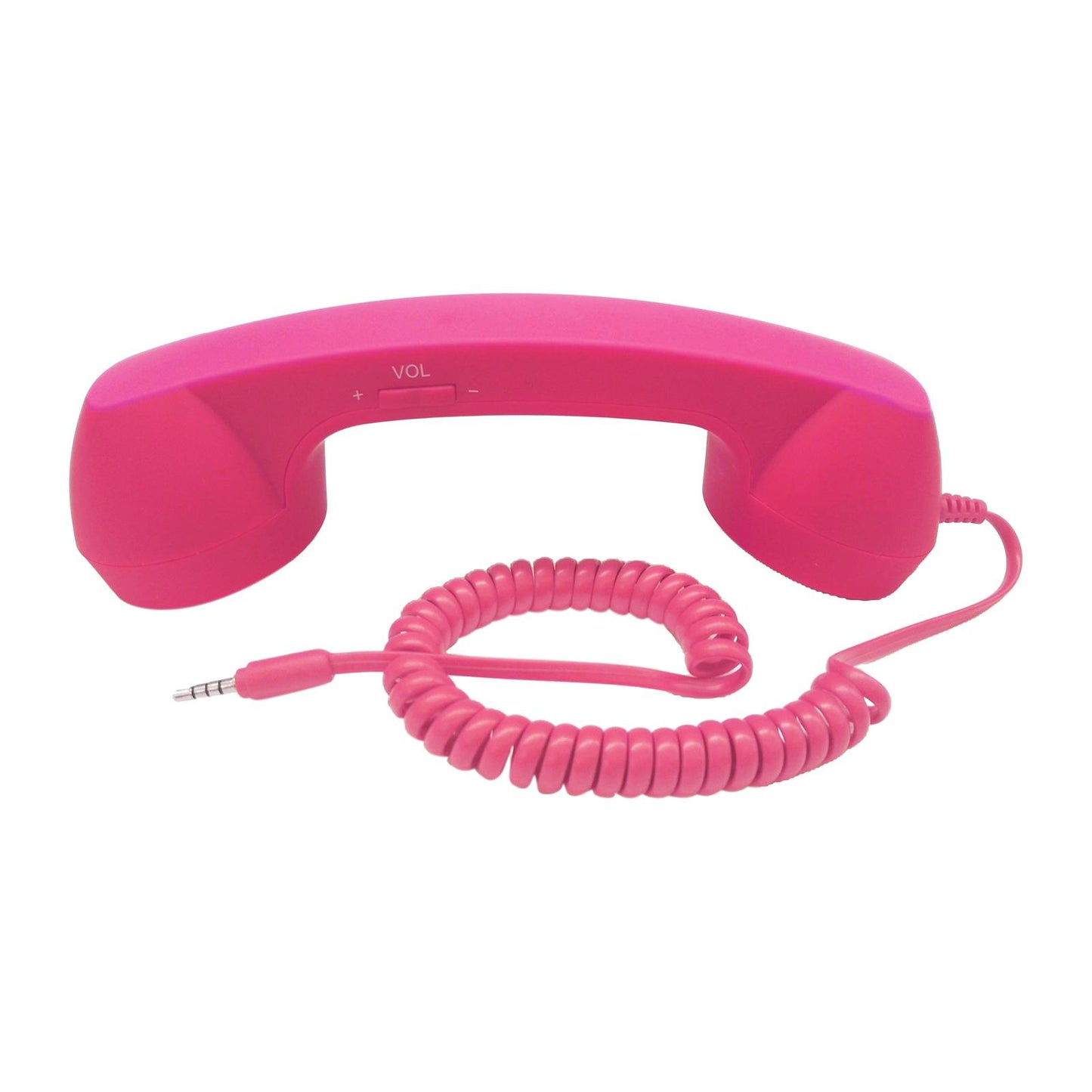 Retro Telephone Handset 3.5mm Classic Mini for iPhone iPad Mobile Phones Rose Red