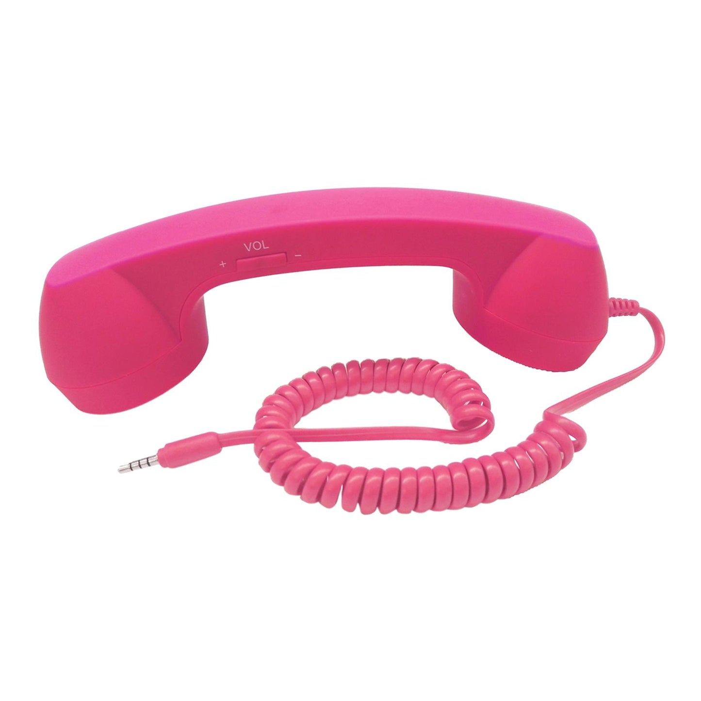 Retro Telephone Handset 3.5mm Classic Mini for iPhone iPad Mobile Phones Rose Red