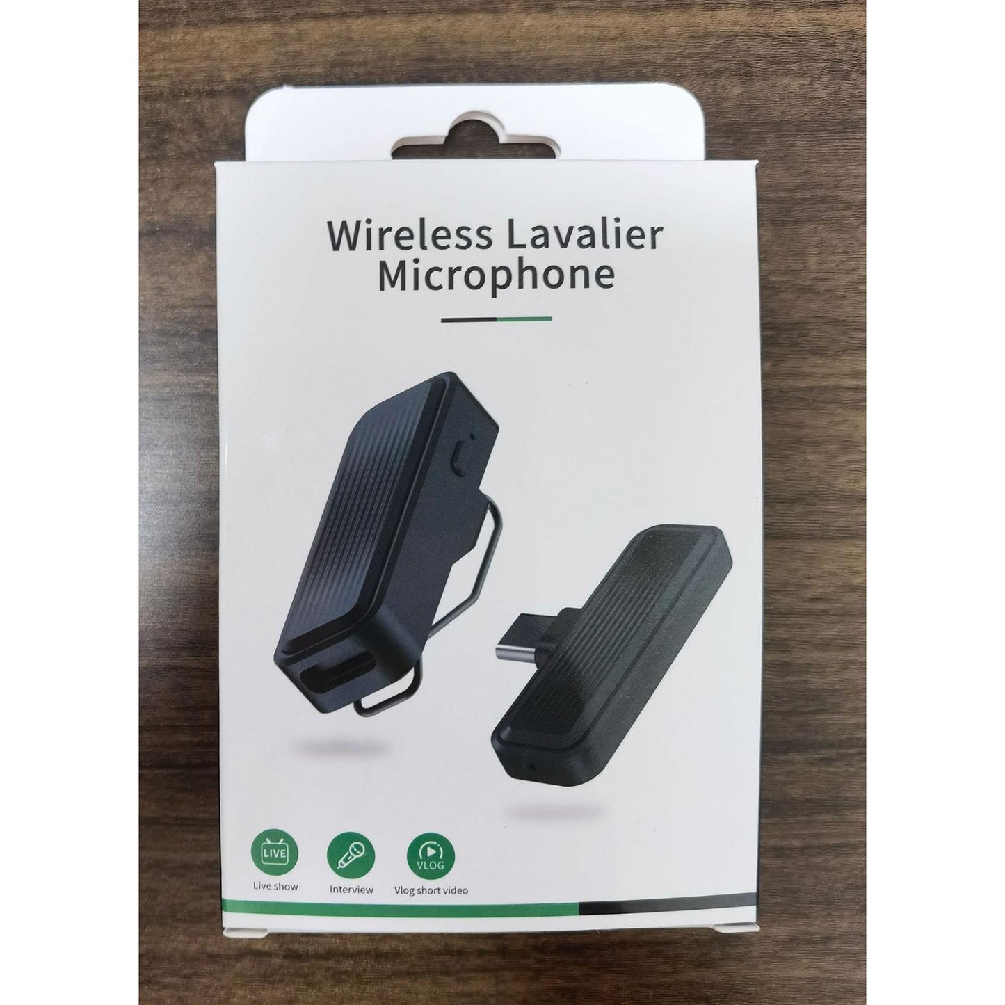 2.4G Wireless Lavalier Microphone Type-C Auto Play and Plug for PC Live