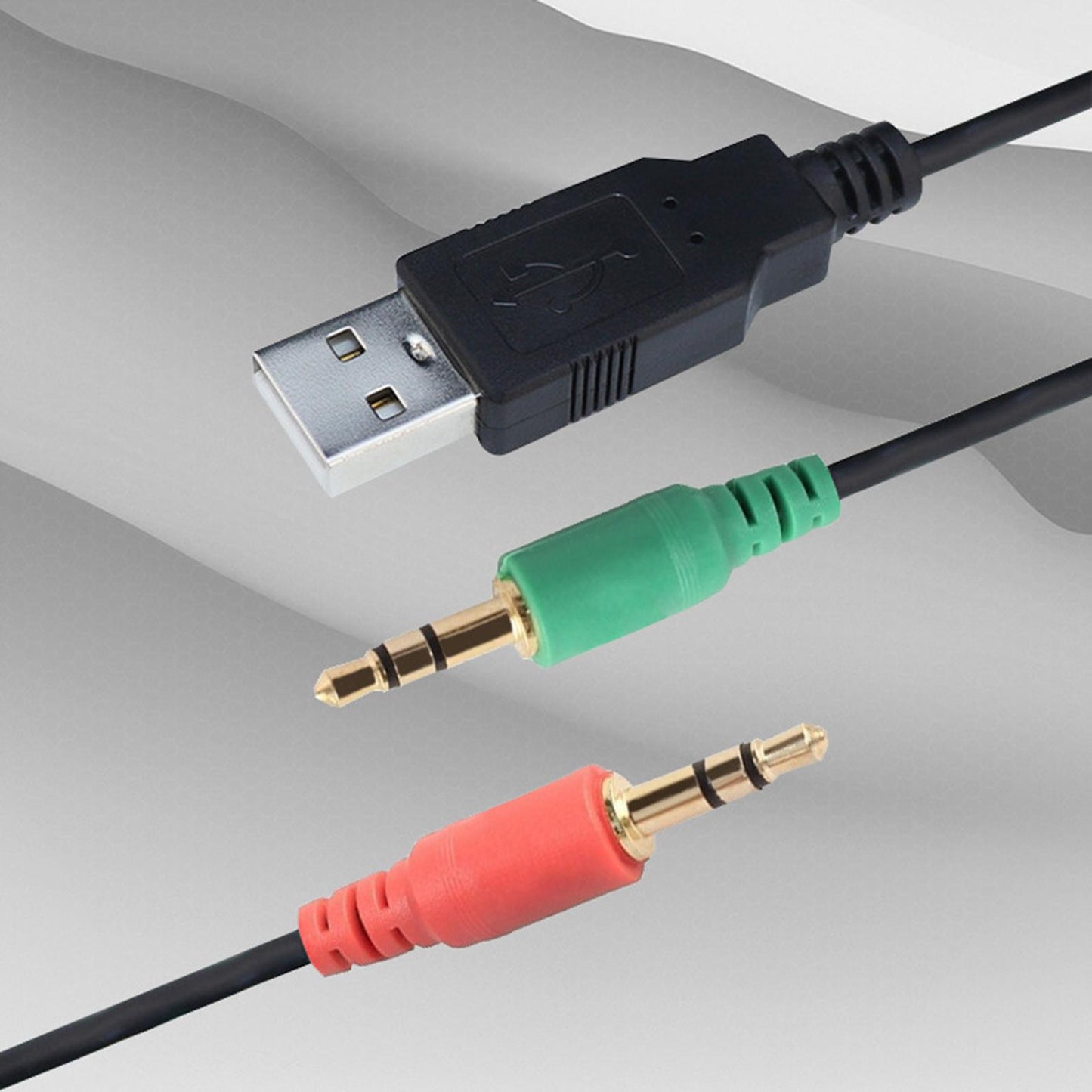 Portable Wired USB Desktop Speaker Stereo Soundbar 3D Stereo Sound Black