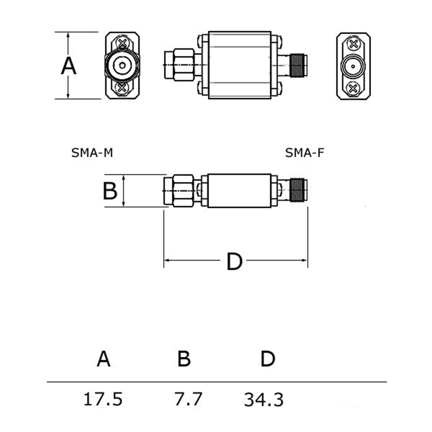 1 Piece SMA Interface 866-870MHz 868MHz with SMA Connector Remote Control