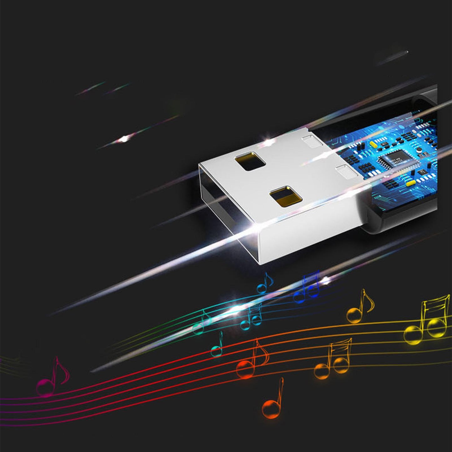 USB Bluetooth5.3 Receiver 3.5 Audio Transmitter Adapter For TV/PC Speaker