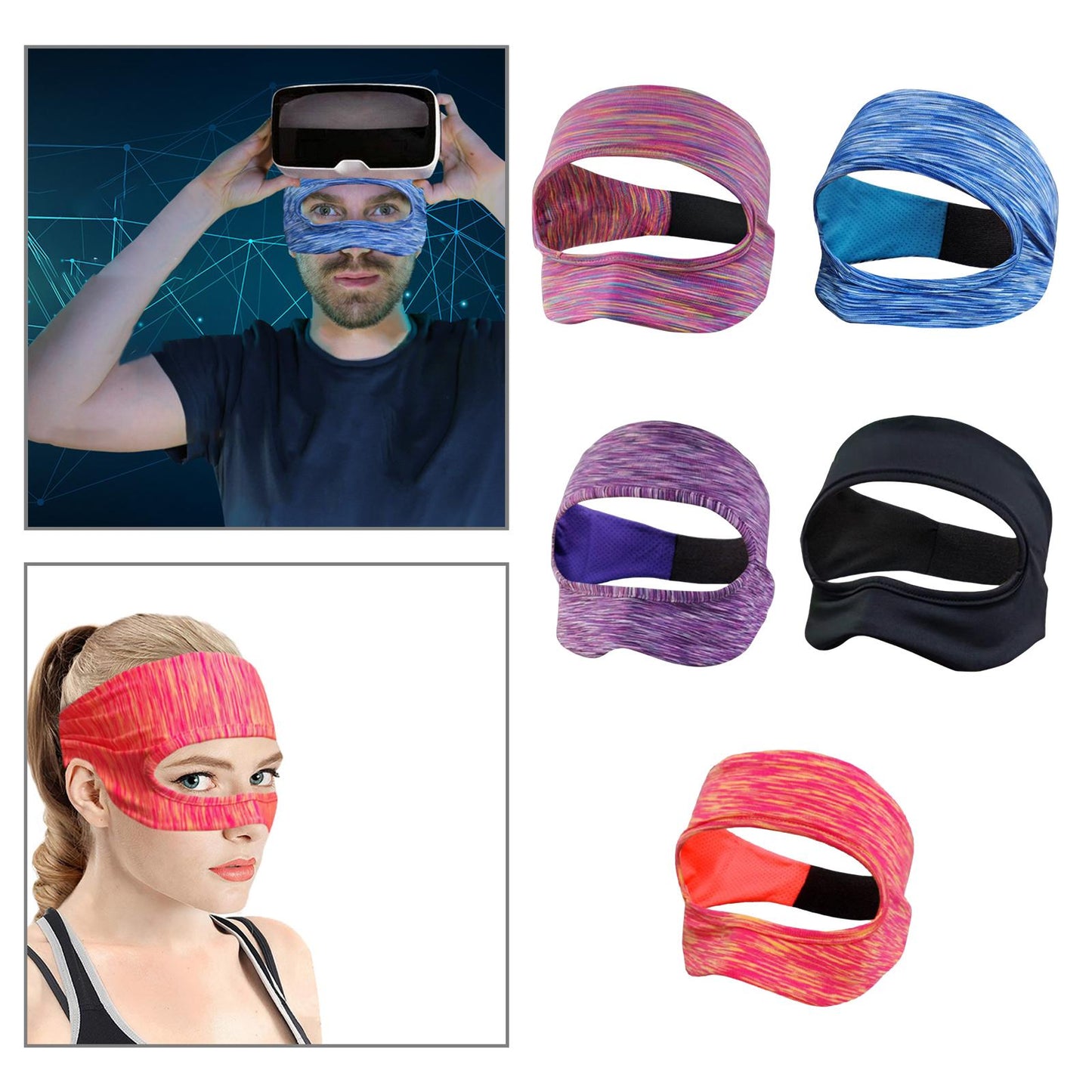 Virtual Reality VR Eye Mask Cover for Quest 2 Games Accessories Colorful