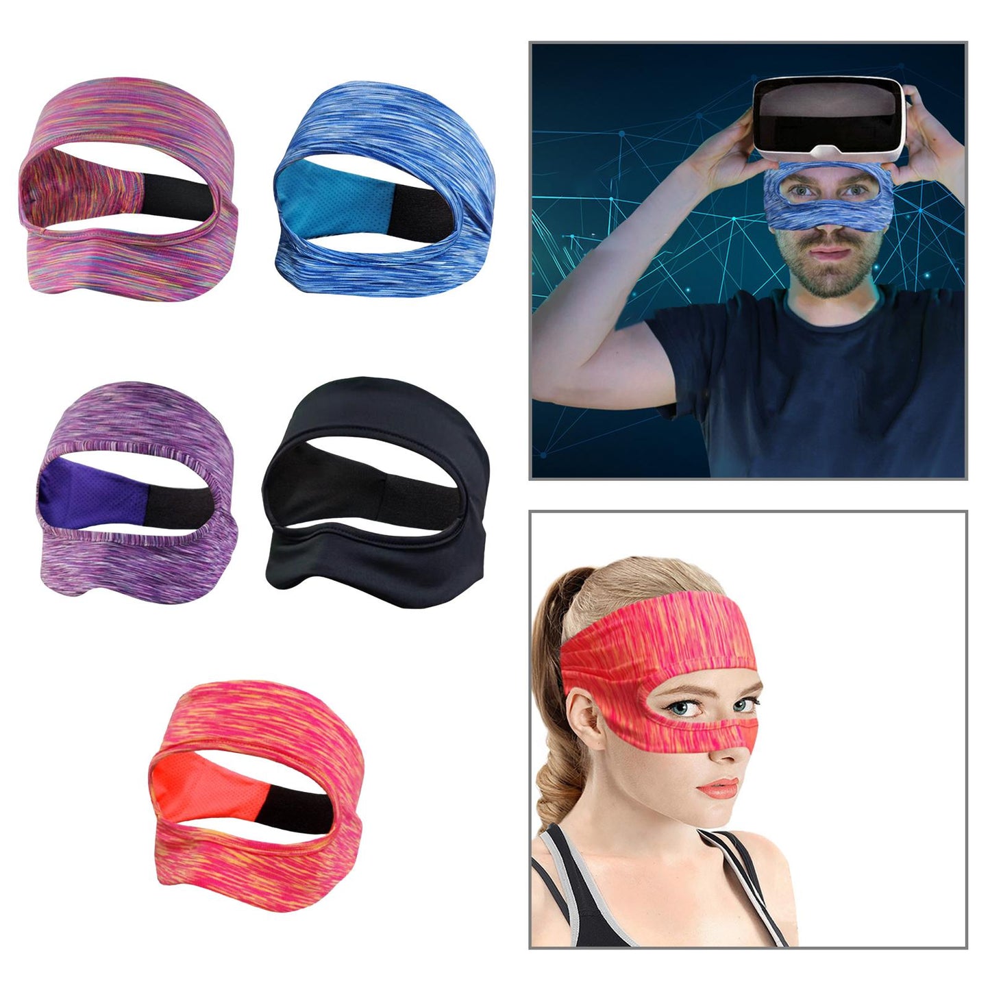 Virtual Reality VR Eye Mask Cover for Quest 2 Games Accessories Colorful