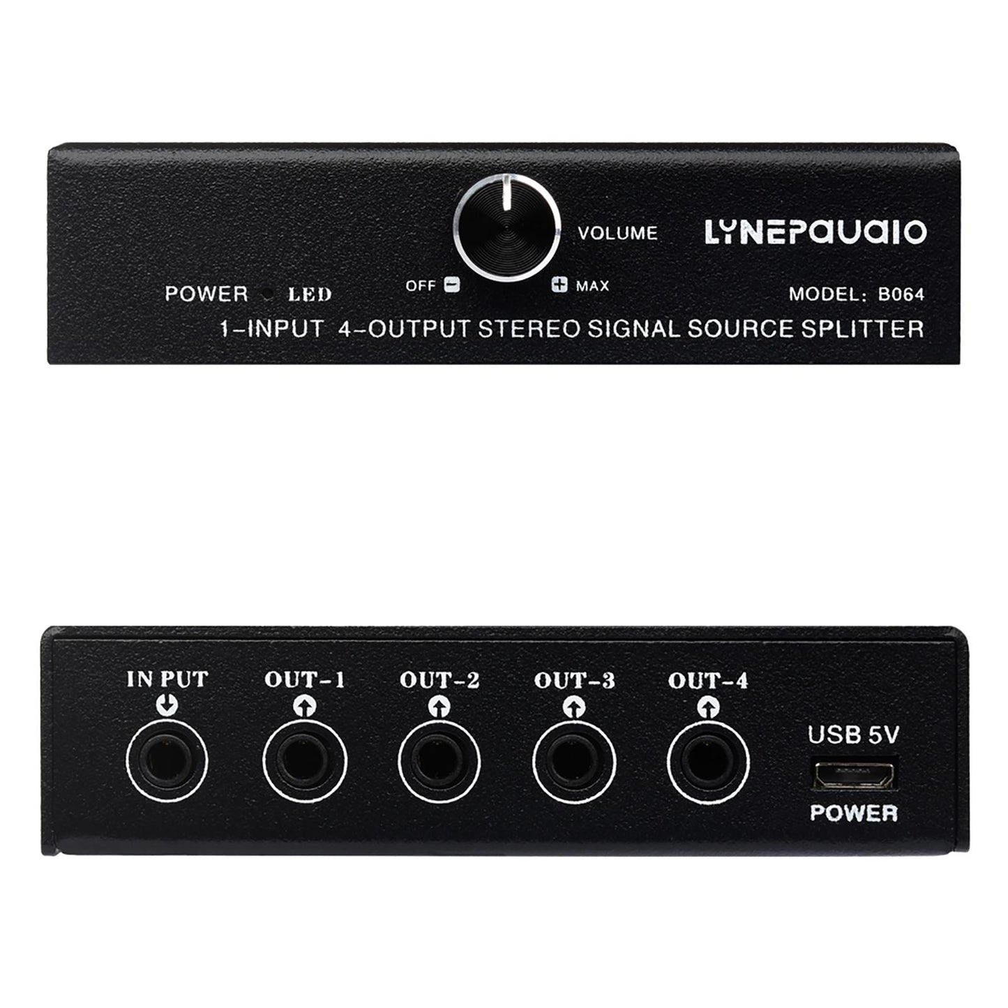 1 in 4 Out Audio Signal Frequency Switcher Selector for Headphone Cell Phone