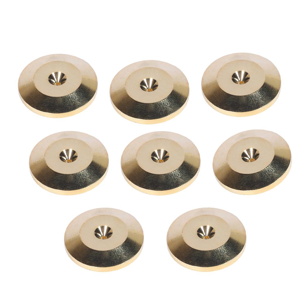 8x Universal Speaker Spikes Pads Mats for HiFi Amplifier CD DVD Player Gold