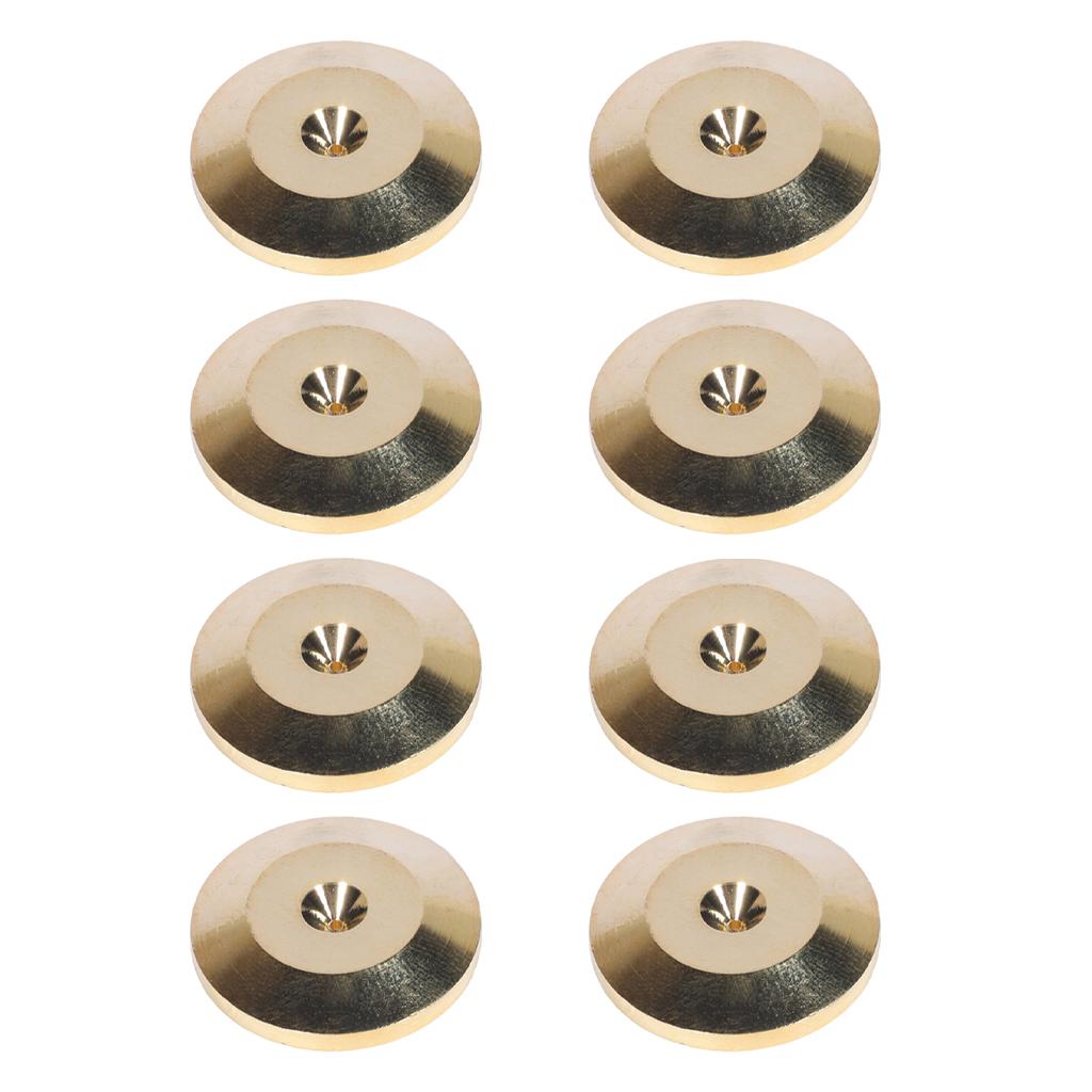 8x Universal Speaker Spikes Pads Mats for HiFi Amplifier CD DVD Player Gold