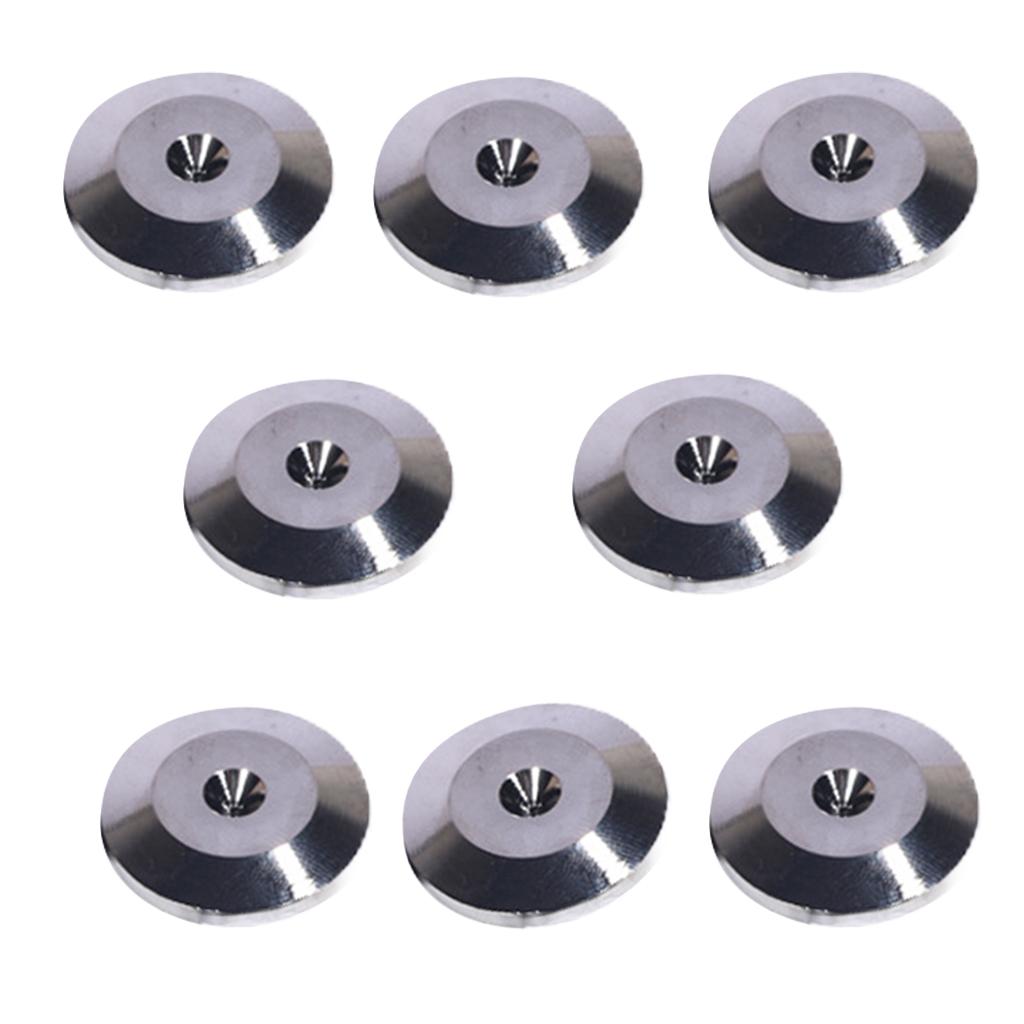 8x Universal Speaker Spikes Pads Mats for HiFi Amplifier CD DVD Player Black