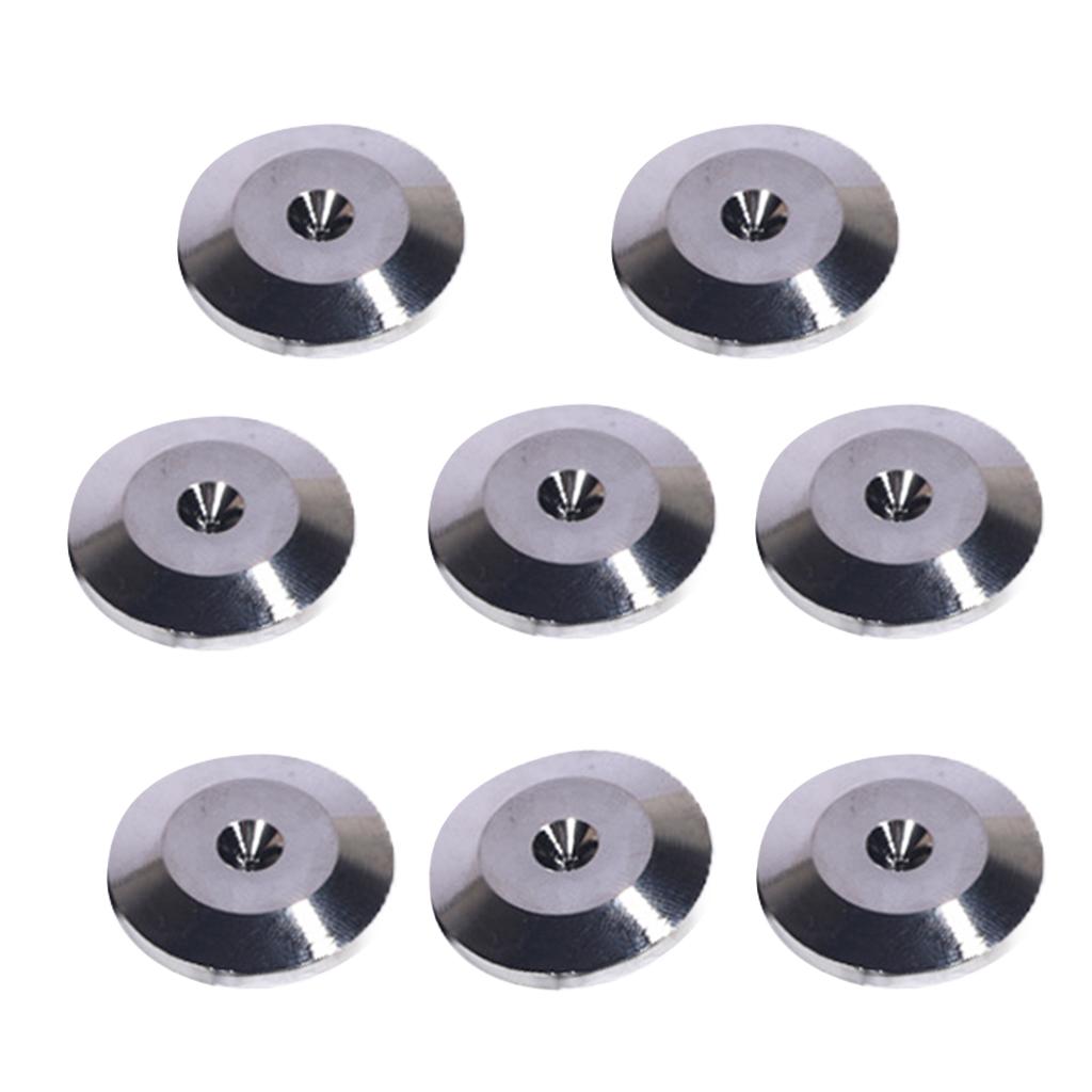 8x Universal Speaker Spikes Pads Mats for HiFi Amplifier CD DVD Player Black