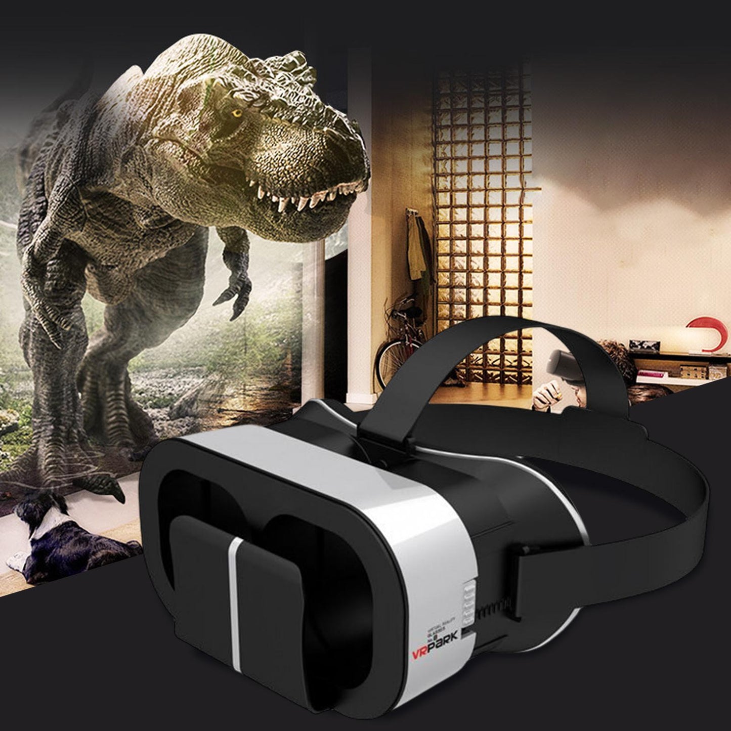 4K 3D VR Glasses Virtual Reality Immersive for 4.7-6.7" Smartphone for iOS