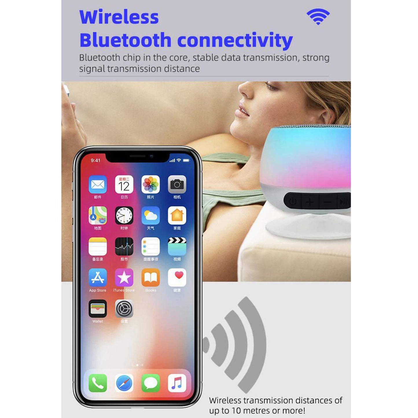 Mini Bluetooth 5.0 Speaker for Laptop Computer PC Bedroom Showers Bathroom Silver Gray