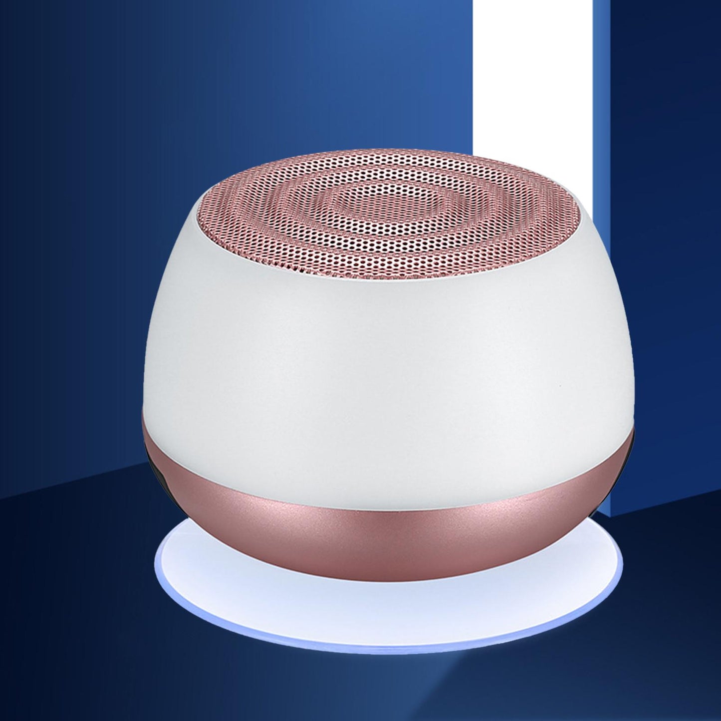 Mini Bluetooth 5.0 Speaker for Laptop Computer PC Bedroom Showers Bathroom Rose Gold