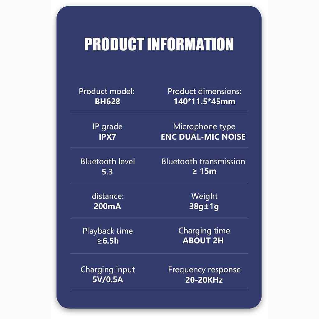 Bone Conduction Wireless for Running Driving Bicycling Trucker Waterproof