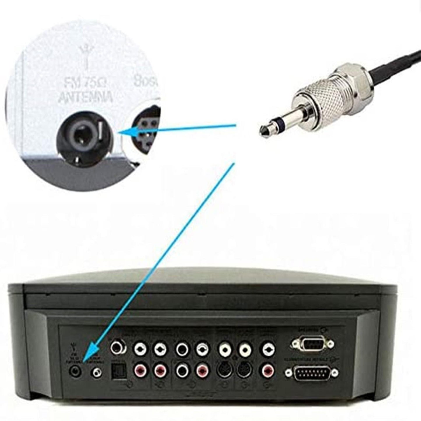 Sucker Aerial Antenna W/ 3M Cable Aerial 7dBi for Radio Accessories Parts