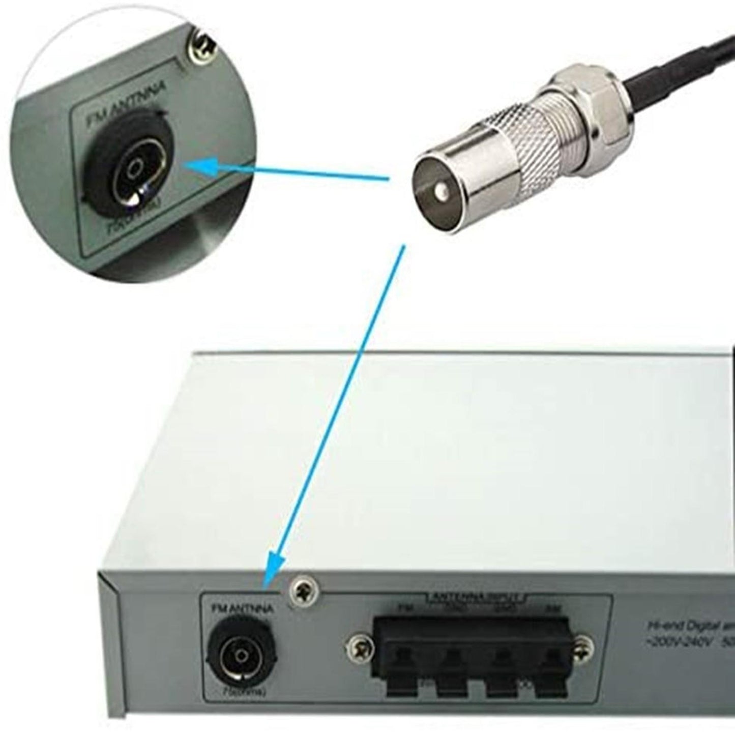 Sucker Aerial Antenna W/ 3M Cable Aerial 7dBi for Radio Accessories Parts