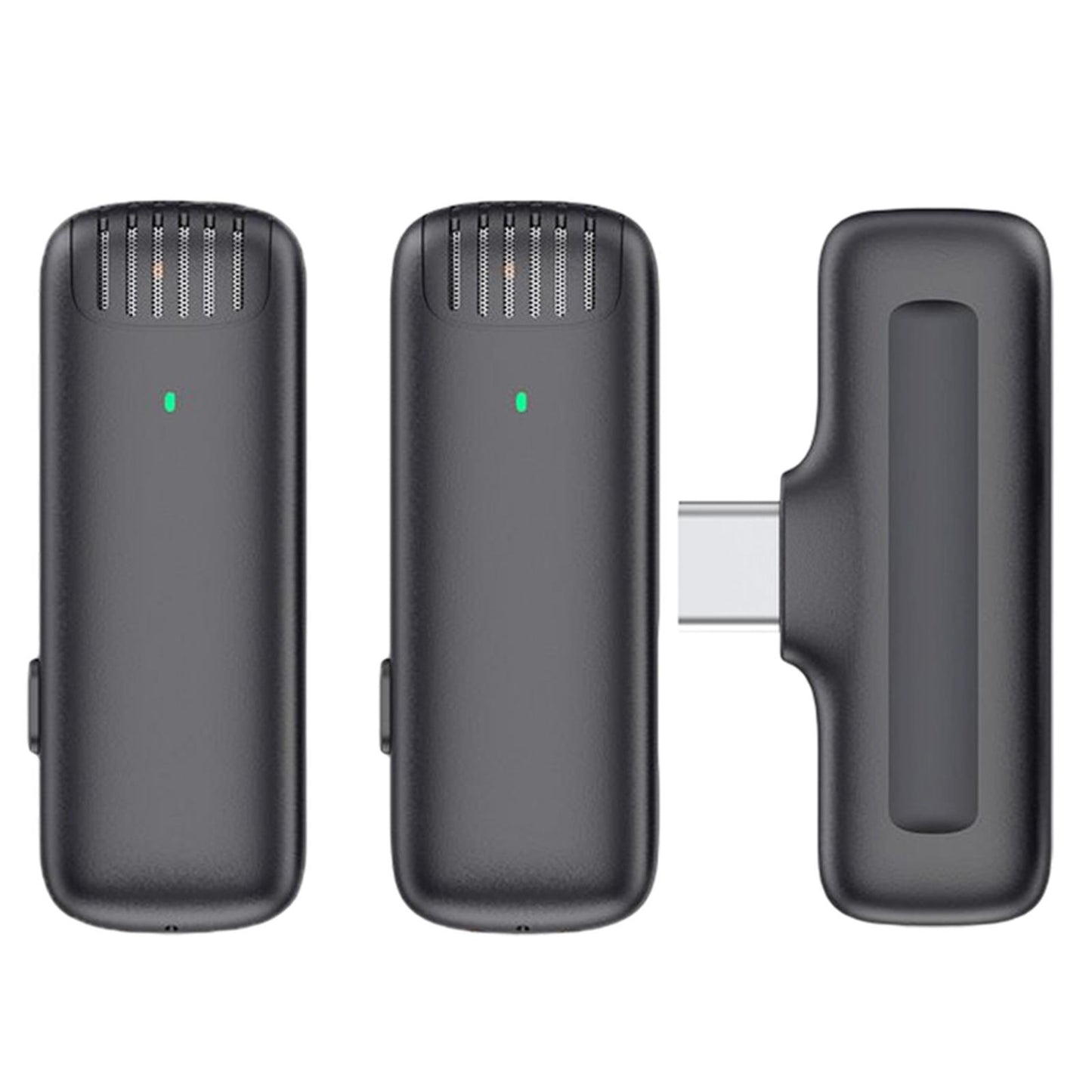 Wireless Lavalier Microphone Type C for Android USB C Phone Clip-On for Vlog No Charging Case
