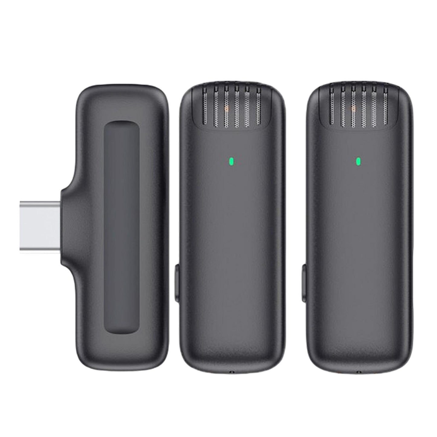 Wireless Lavalier Microphone Type C for Android USB C Phone Clip-On for Vlog No Charging Case