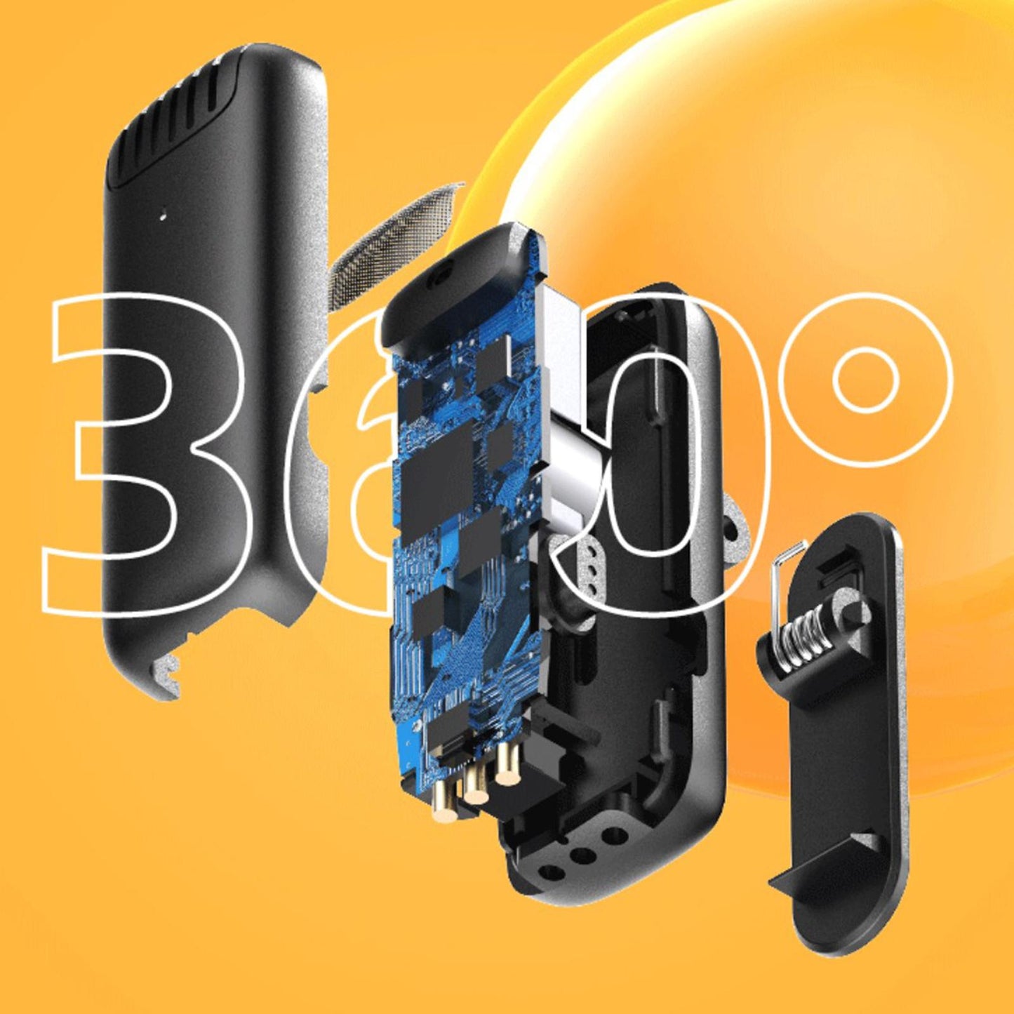 Wireless Lavalier Microphone Type C for Android USB C Phone Clip-On for Vlog with Charging Case