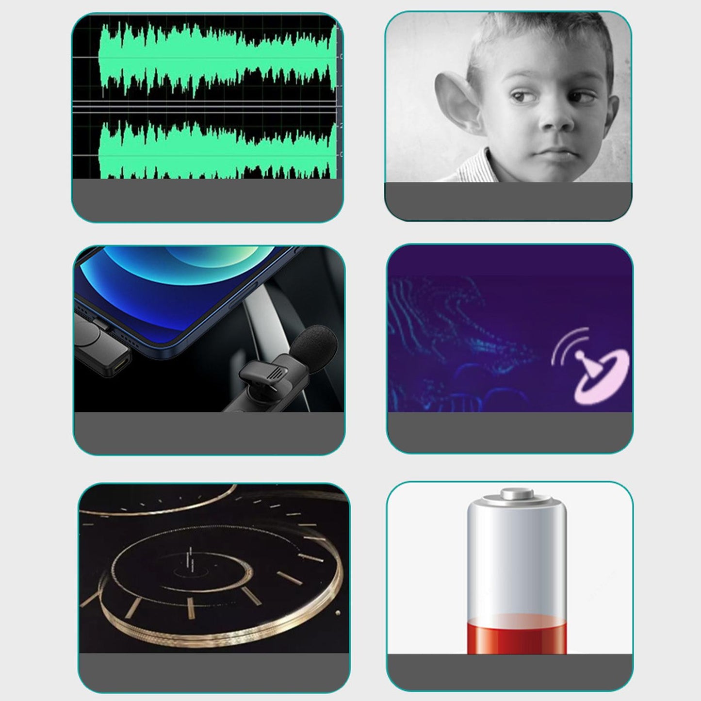 Wireless 2.4G Lavalier Microphone Type-C for Interview Vloggers Pink