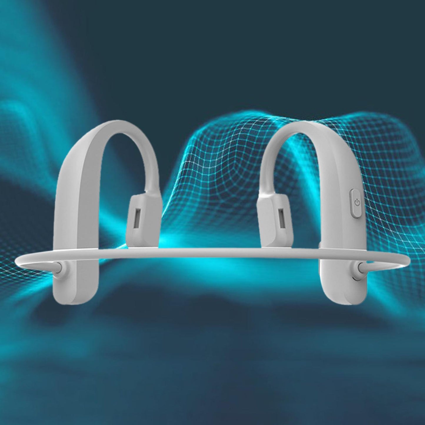 Bone Conduction Headphones Open Ear Wireless Earphones Bendable  Gray