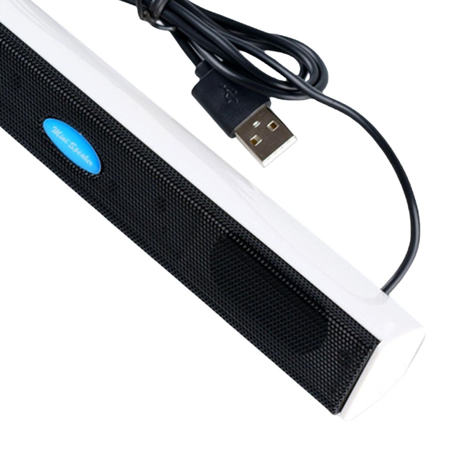 USB Powered Computer Speaker Sound Bar for PC Laptop Speaker Bar White