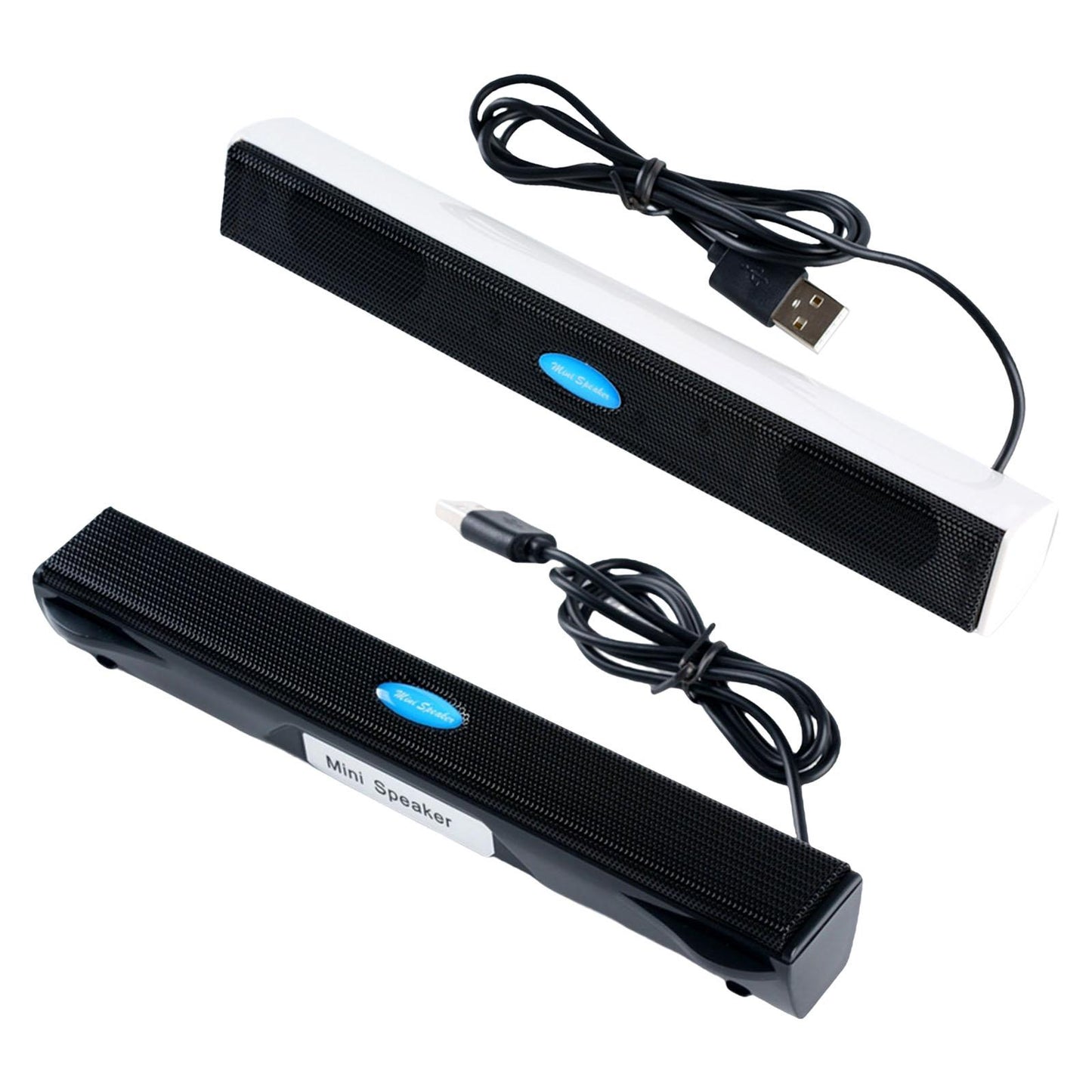 USB Powered Computer Speaker Sound Bar for PC Laptop Speaker Bar White