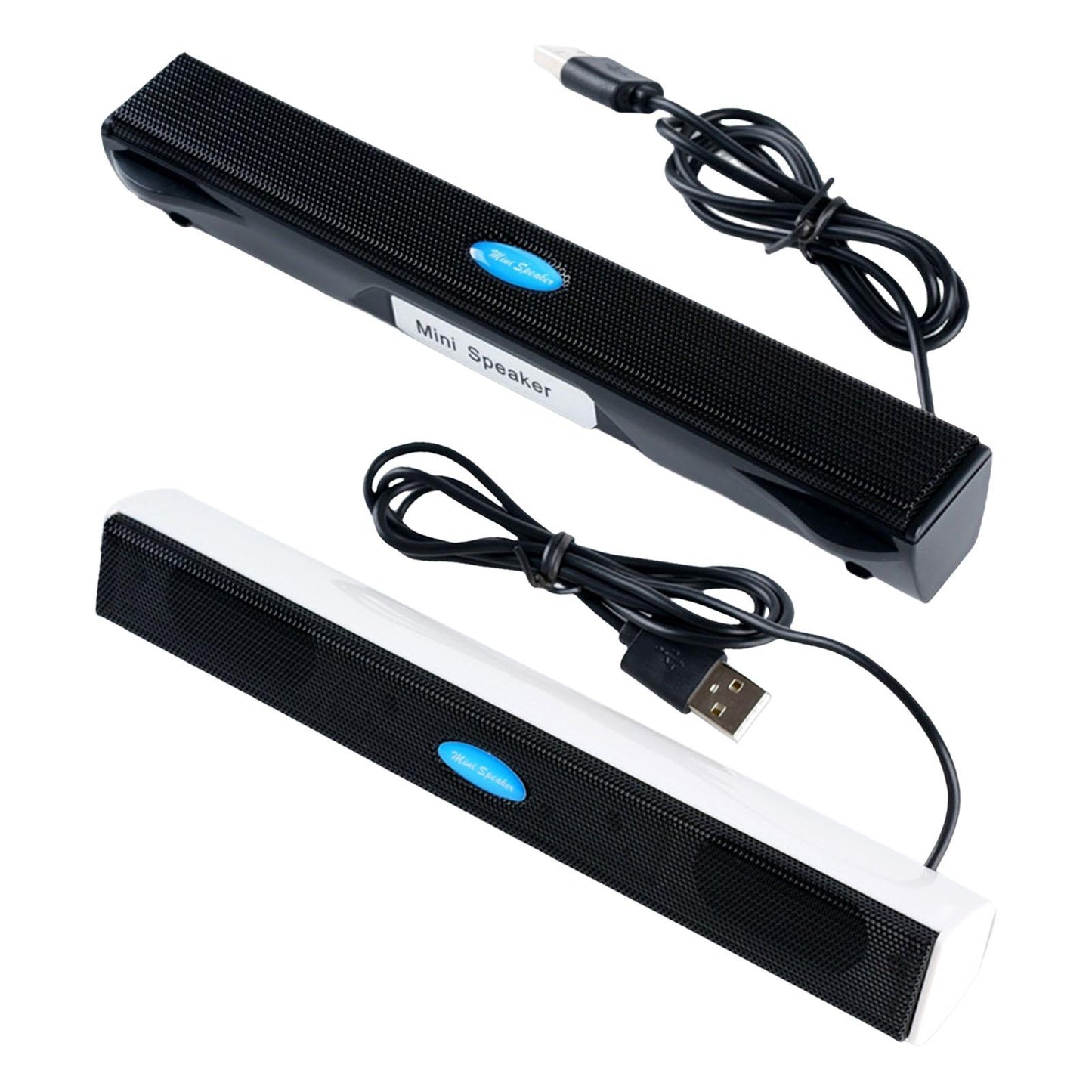 USB Powered Computer Speaker Sound Bar for PC Laptop Speaker Bar White